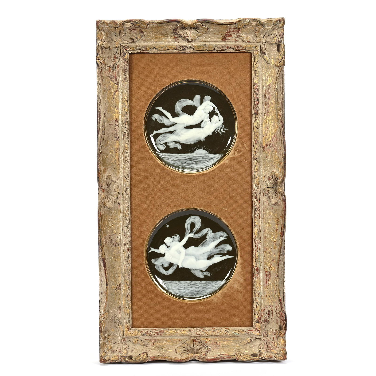 Pair Unmarked German Pate-Sur-Pate Plaques (1 of 2)