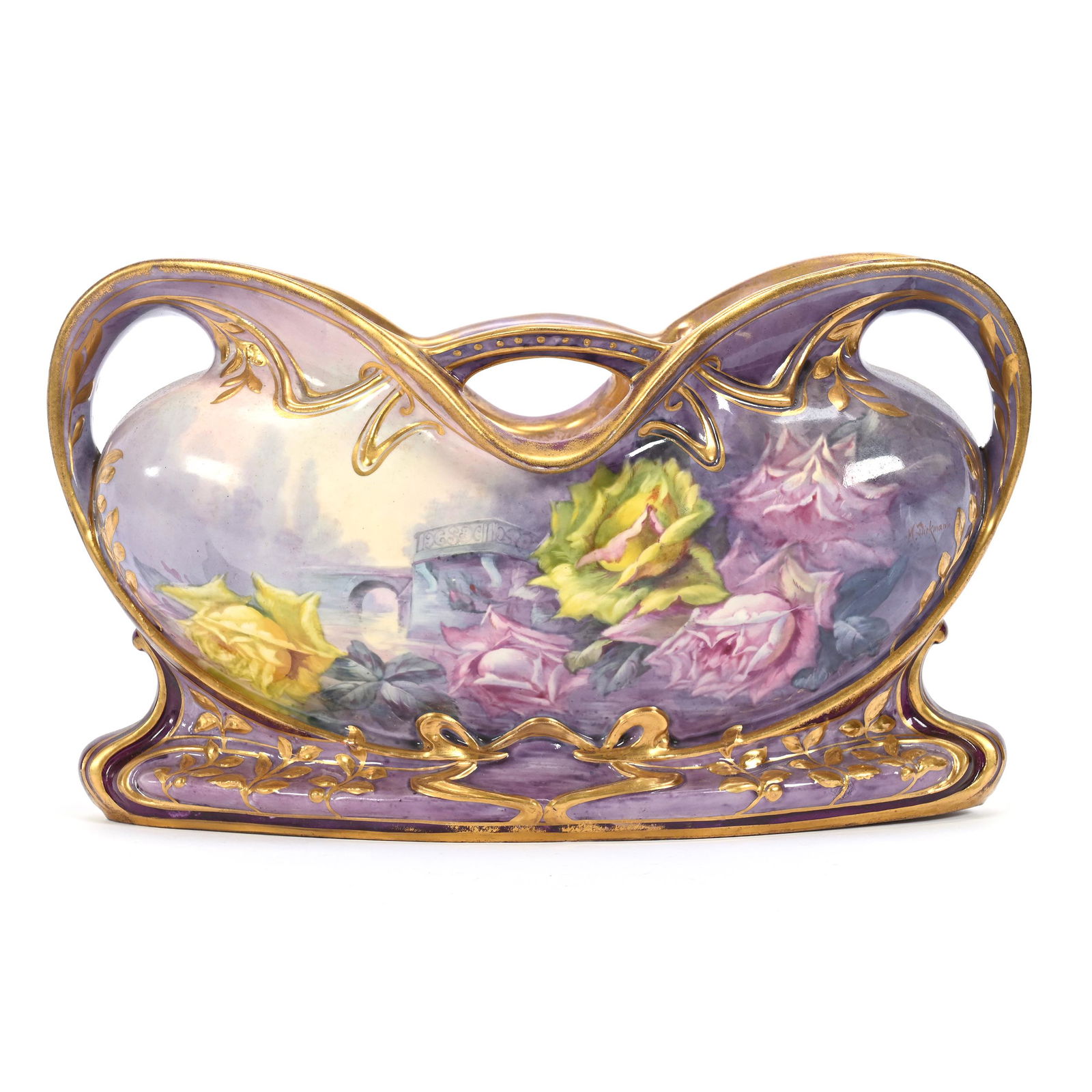 Pillow Vase Marked Royal Bonn (1 of 3)