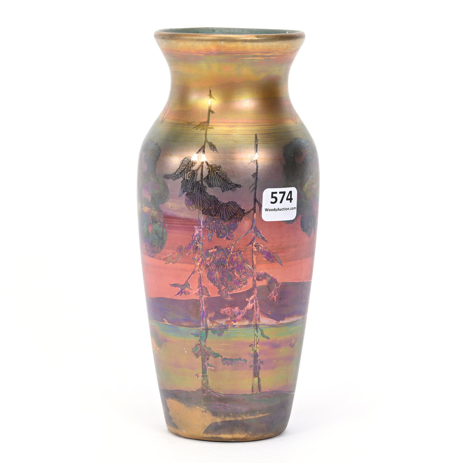 Vase Marked Weller Lasa Art Pottery (1 of 4)