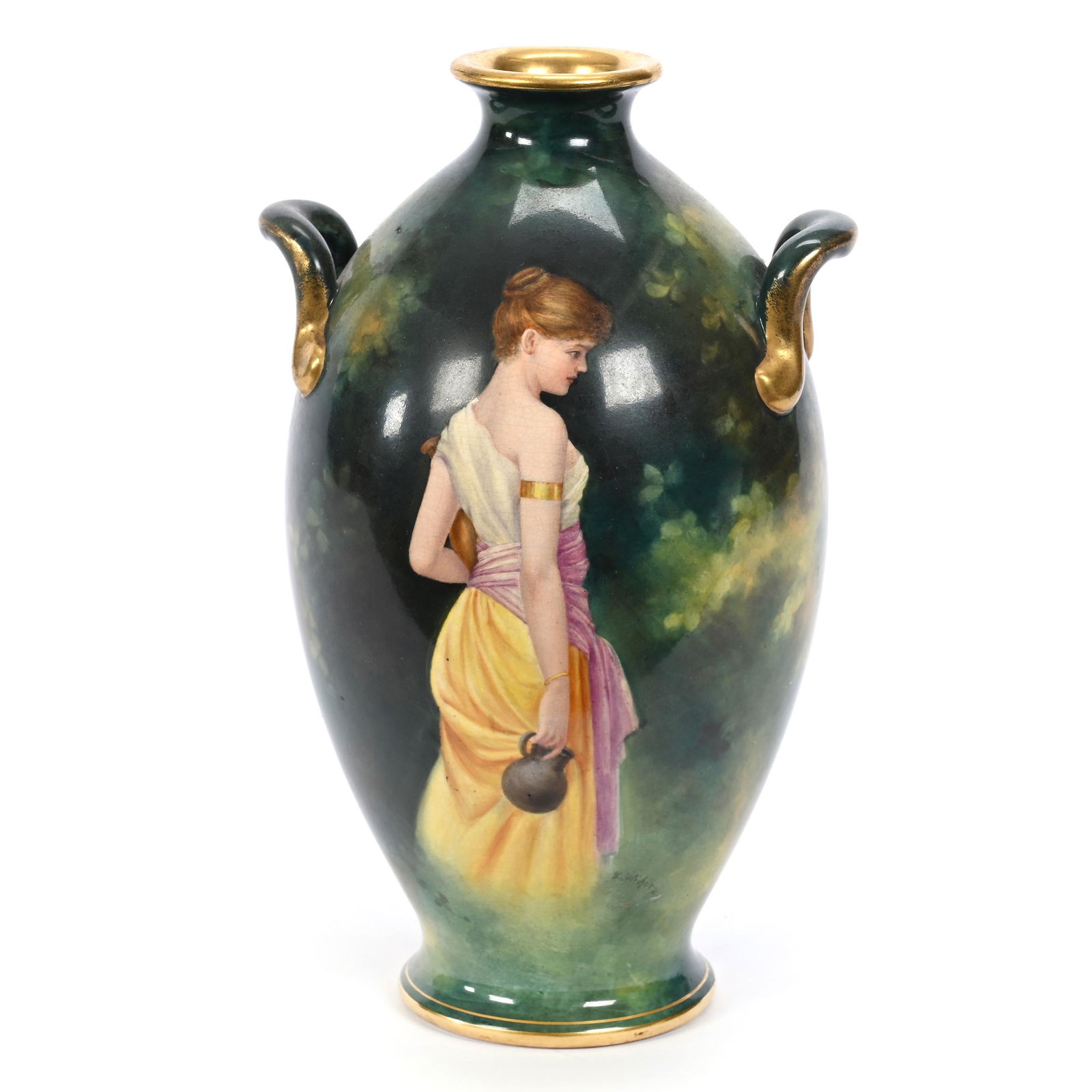 Vase Marked Royal Bonn, Two Handles (1 of 4)