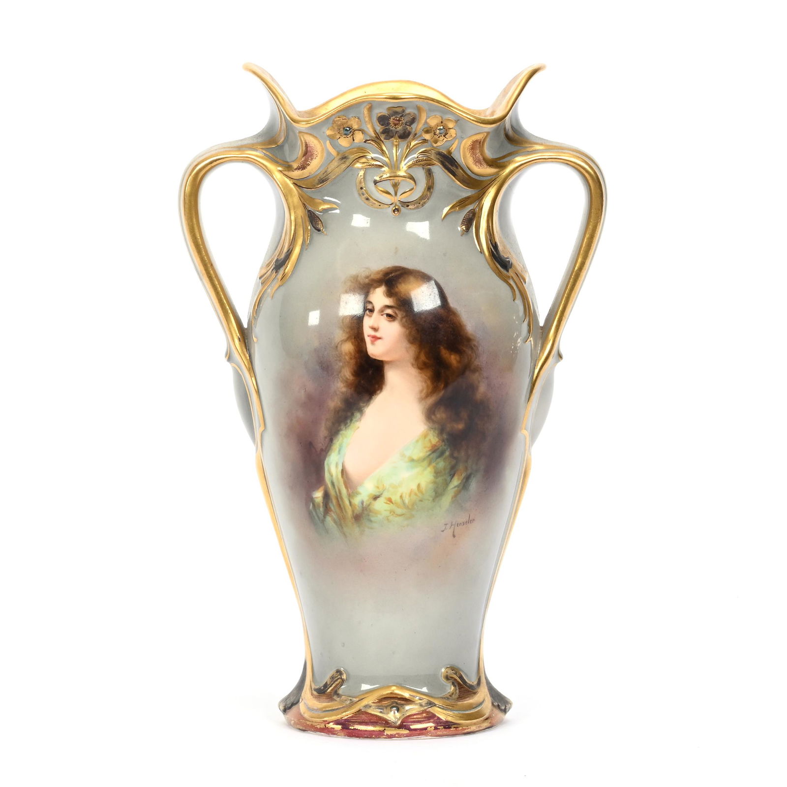 Vase Marked Royal Bonn, Two Handles (1 of 4)