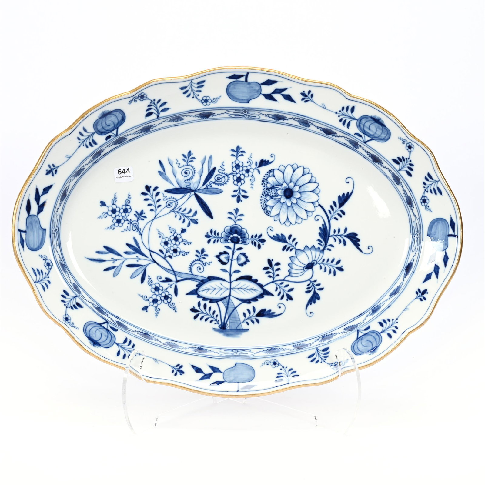 Serving Platter, Meissen Blue Crossed Swords Mark (1 of 2)