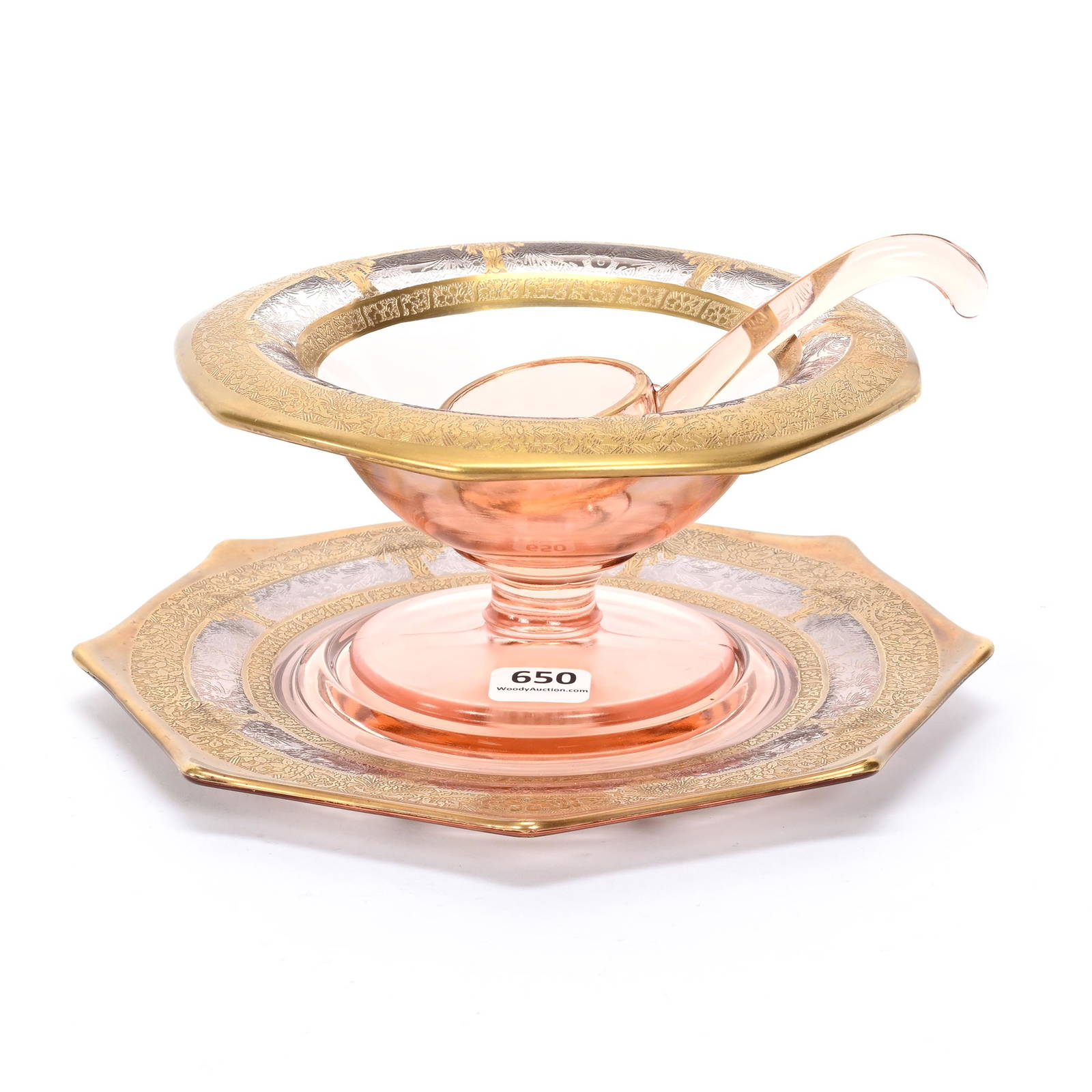 Pedestal Mayonnaise Bowl/underplate Auction