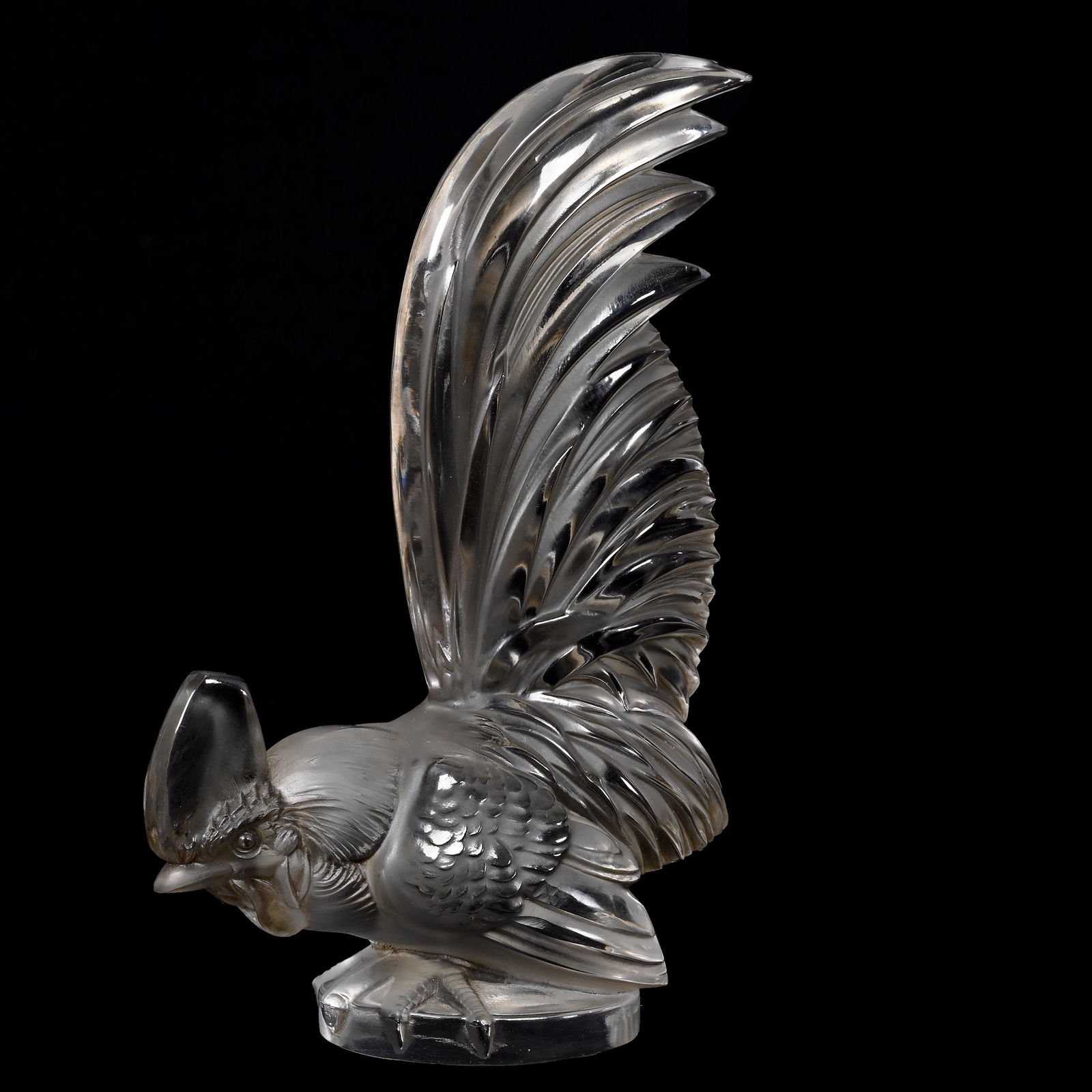Rooster, Model #1135 Marked R. Lalique France (1 of 3)