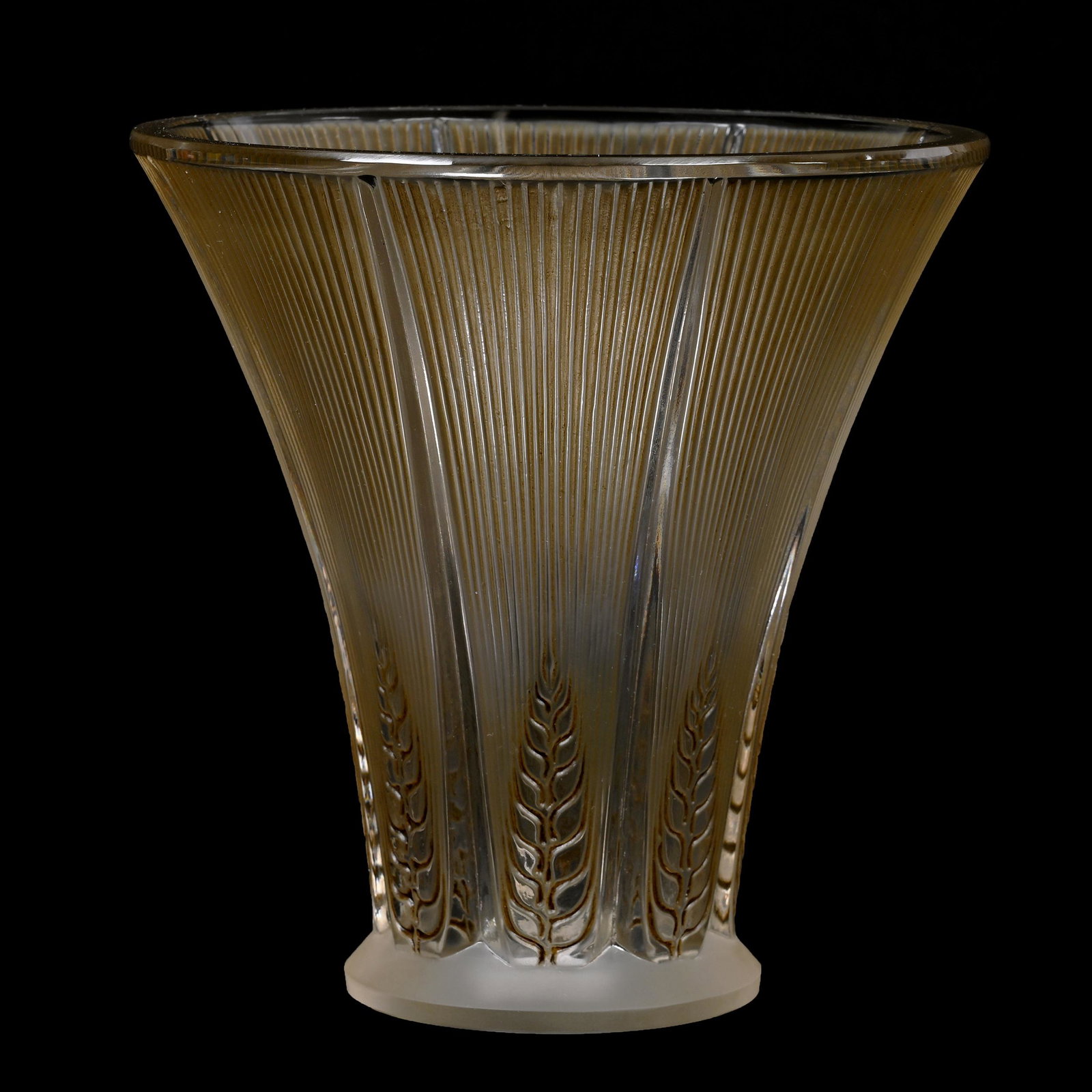 Epis Vase, Model #4839 Marked R. Lalique France (1 of 4)