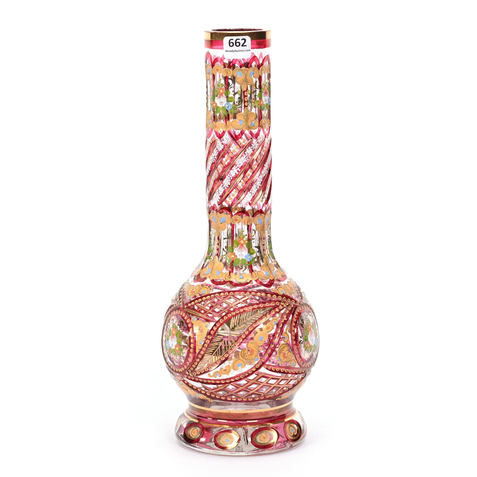 Vase, Clear Bohemian Art Glass (1 of 4)