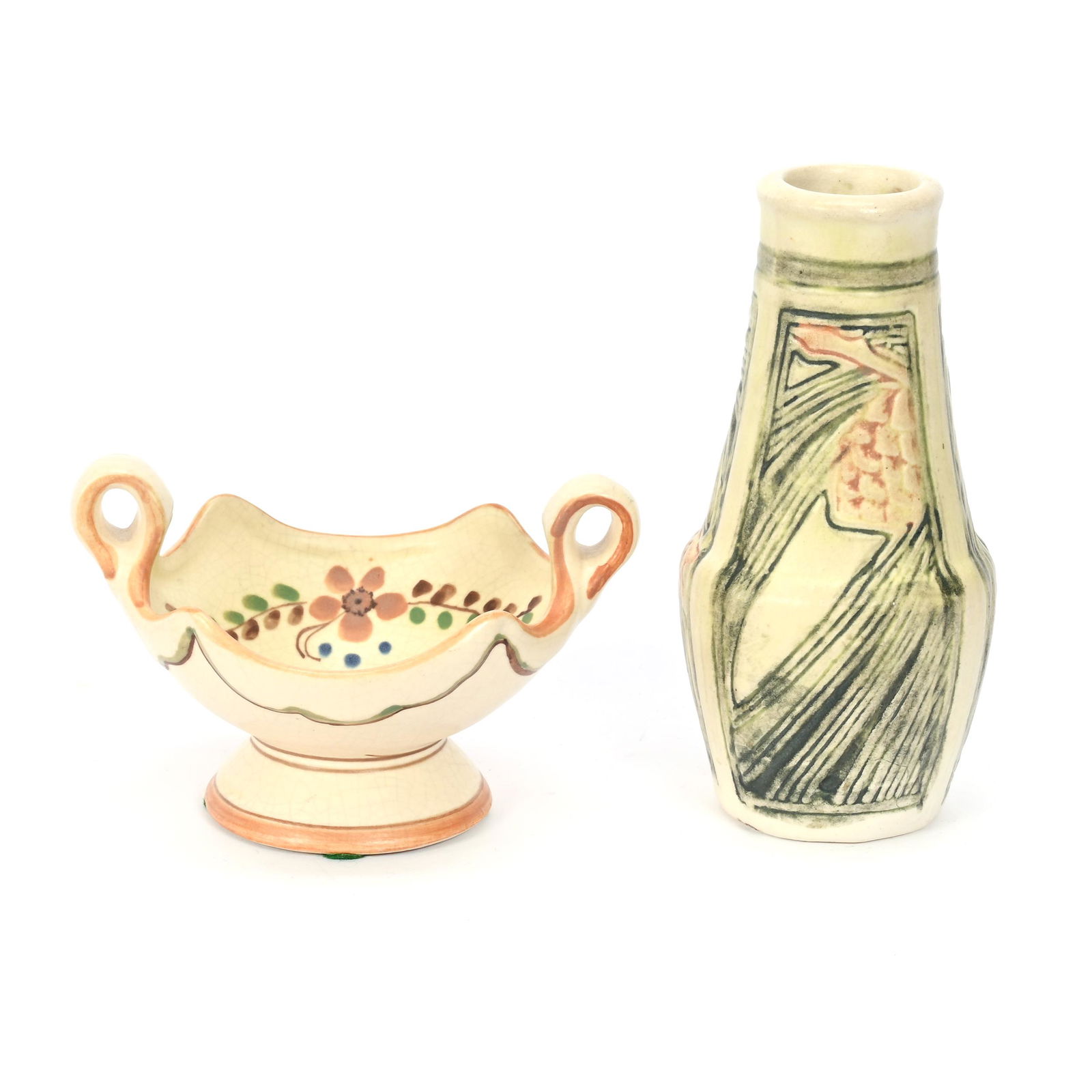 (2) Weller Art Pottery Vases (1 of 3)