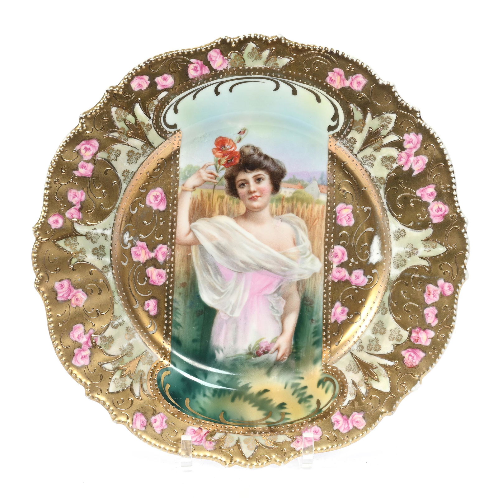 Plate Marked R.S. Prussia, Keyhole Summer Season (1 of 3)