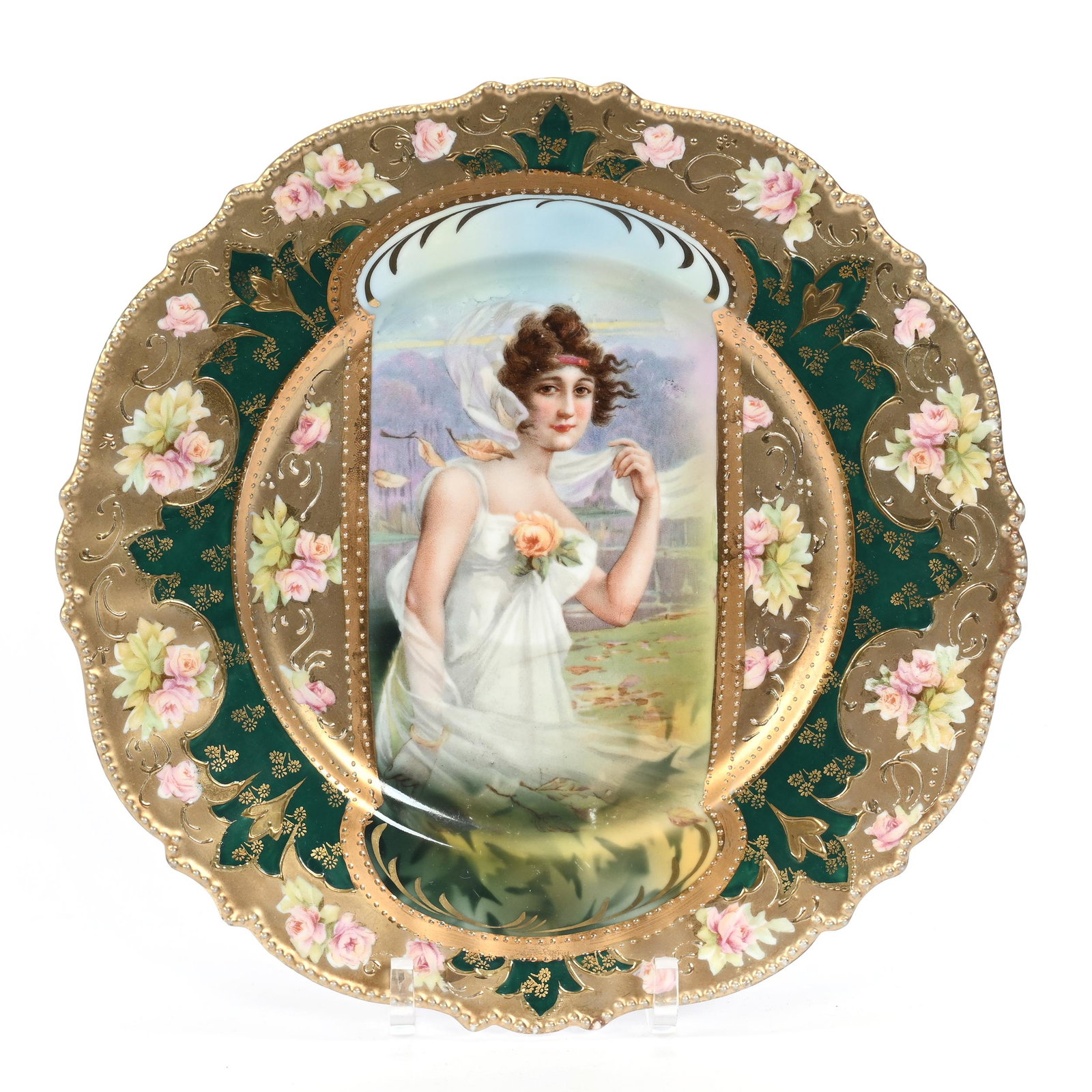 Plate Marked R.S. Prussia, Keyhole Fall Season (1 of 3)