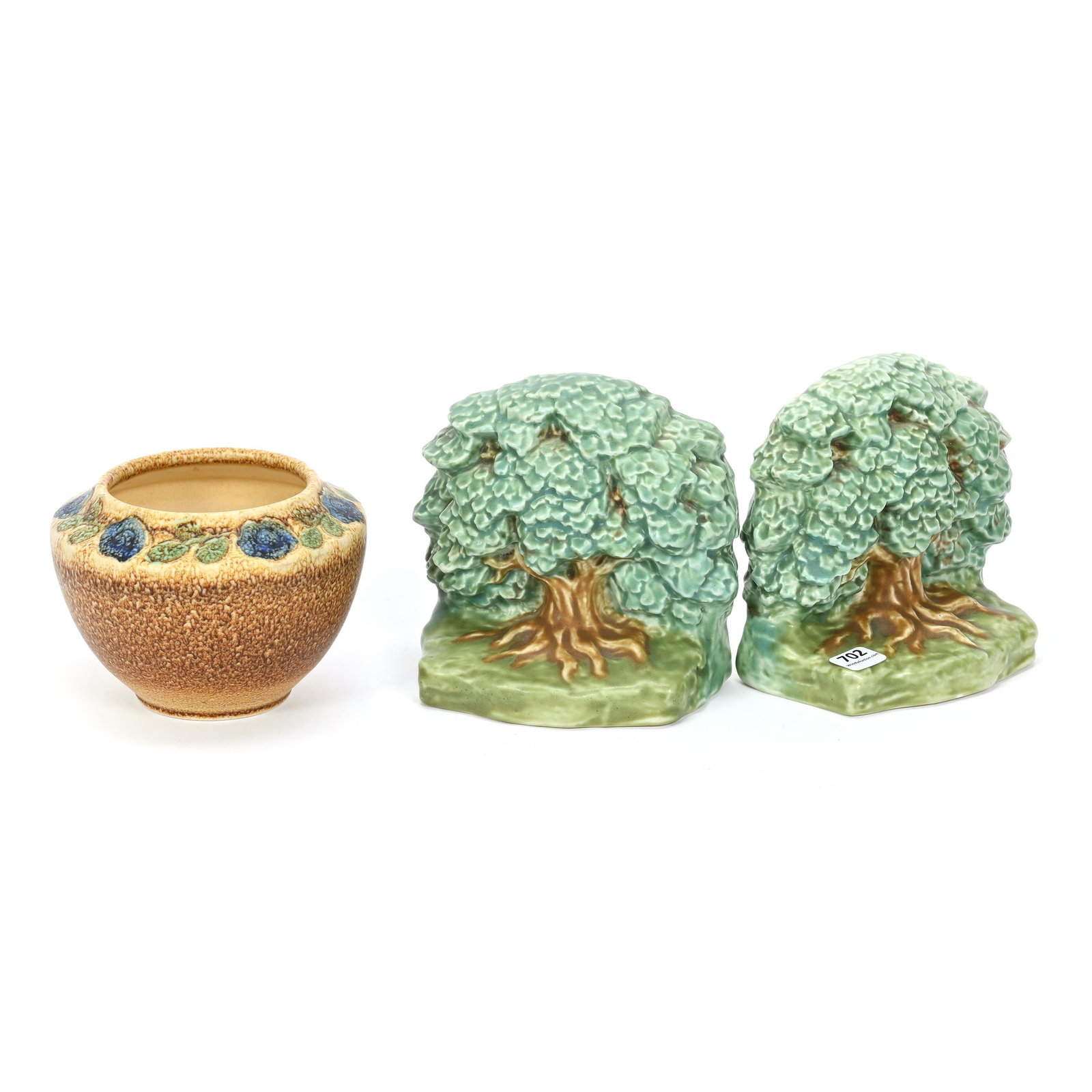 Rookwood Pottery Bookends And Vase (1 of 4)