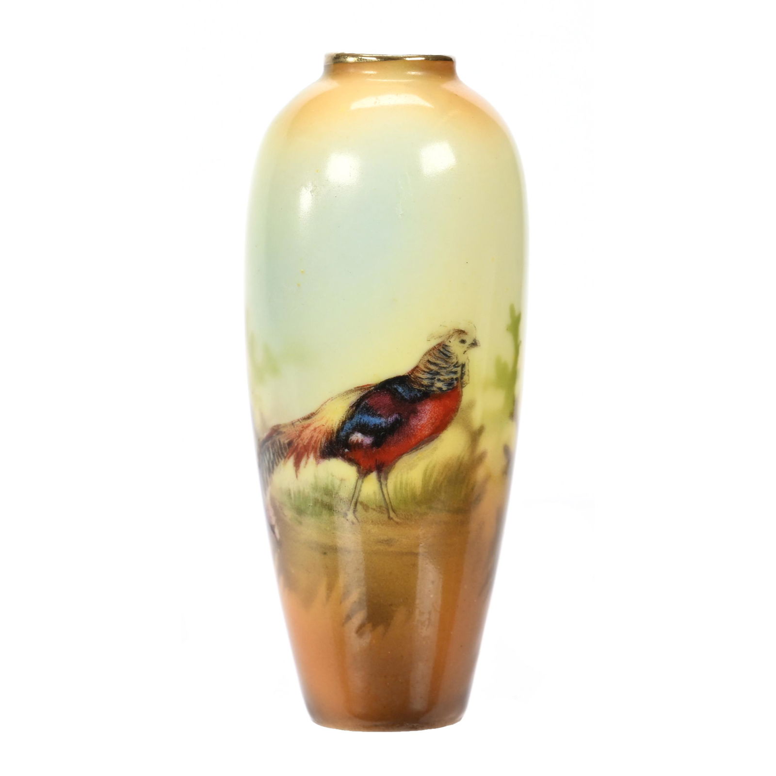 Vase, Unmarked R.S. Prussia, Pheasant Decor (1 of 3)