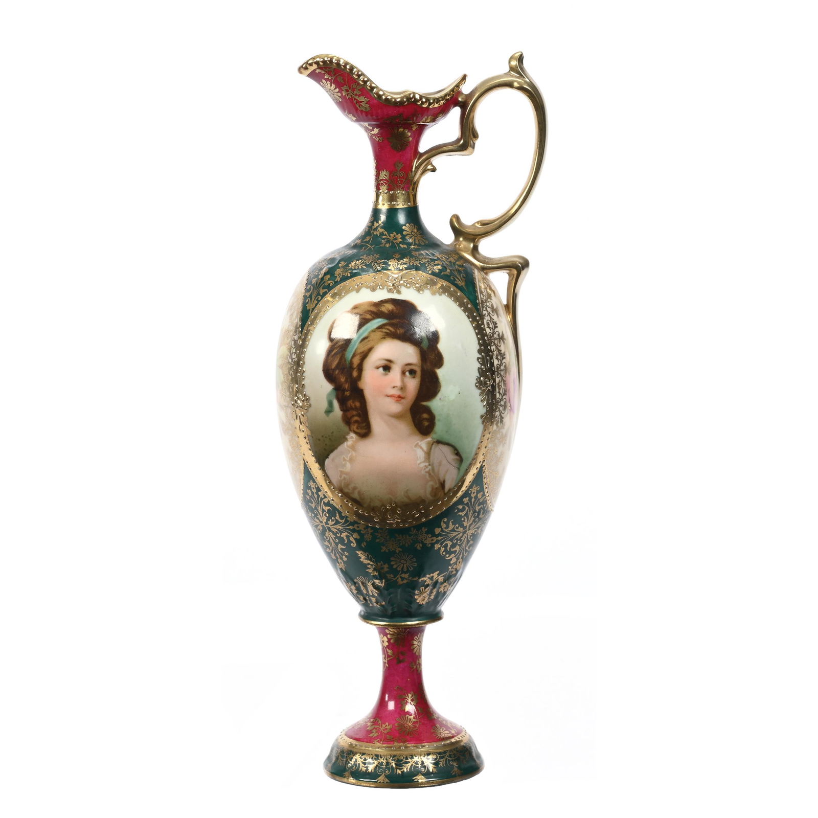 Pedestal Ewer Marked Royal Vienna, Potocka (1 of 3)