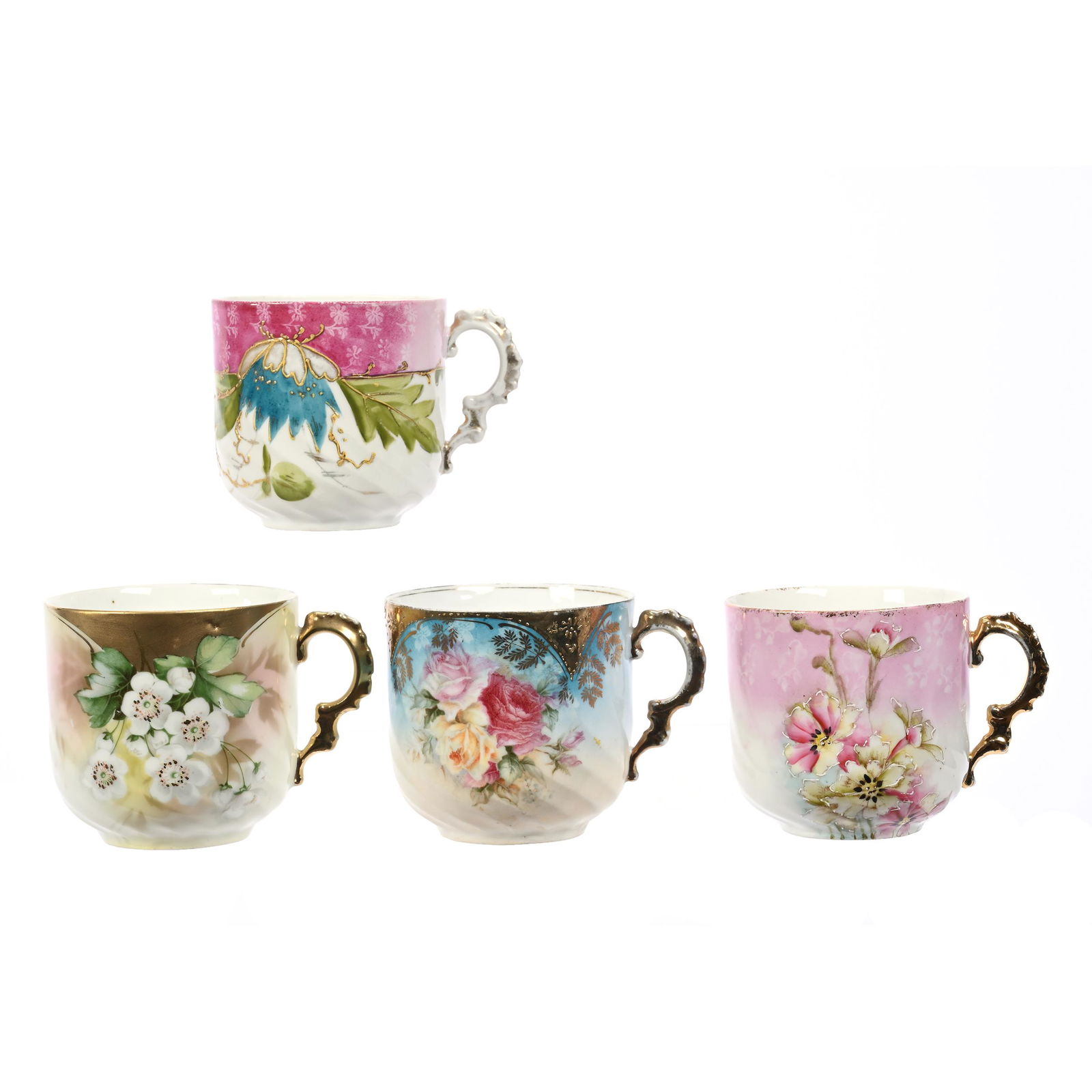 (4) Mustache Cups, R.S. Germany (1 of 4)