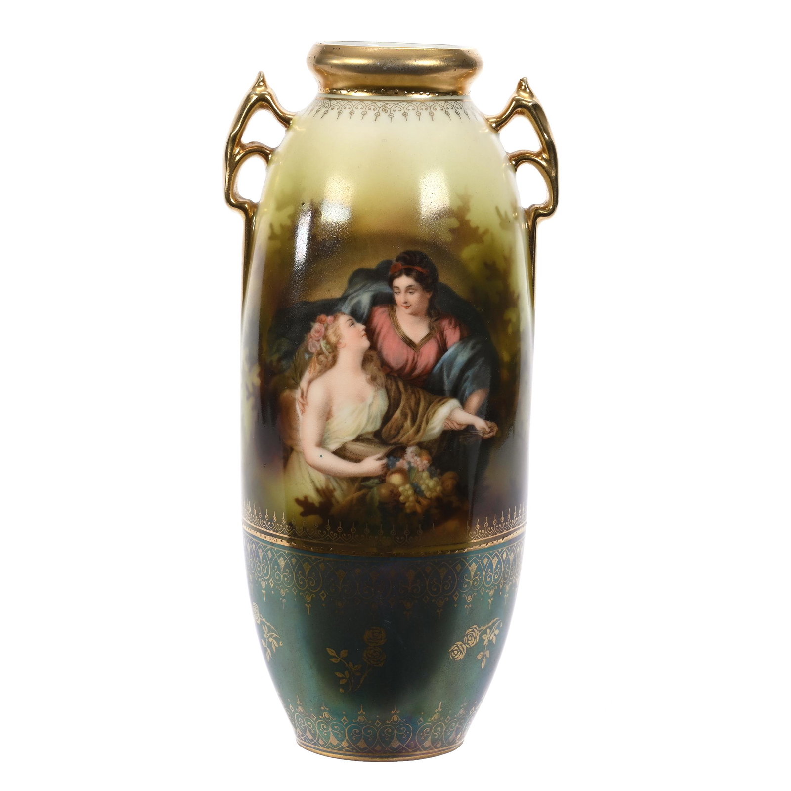 Vase Marked R.S. Suhl, Peace Bringing Plenty Decor (1 of 3)