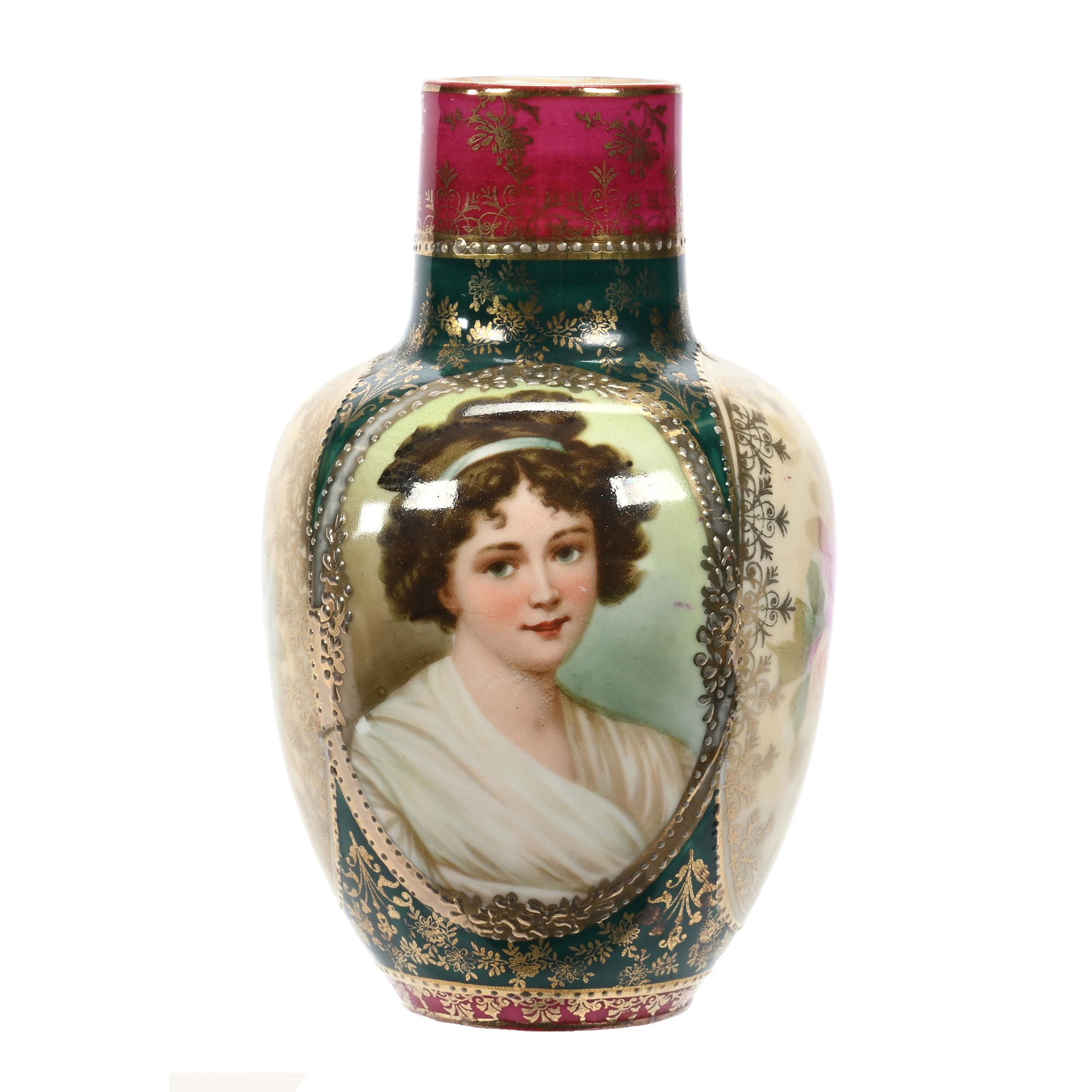 Vase Marked Royal Vienna, Portrait Decor (1 of 3)