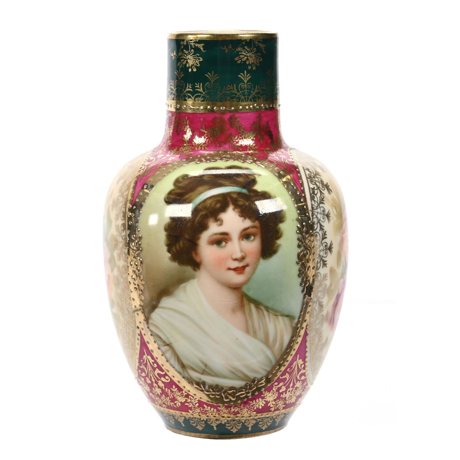 Vase Marked Royal Vienna, Portrait Decor (1 of 3)