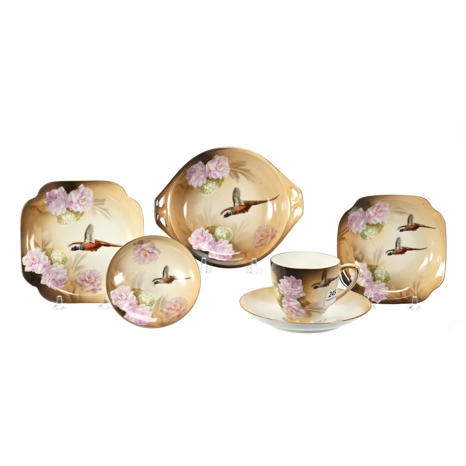 (5) Items Marked R.S. Poland, Pheasant Scenic Decor (1 of 3)