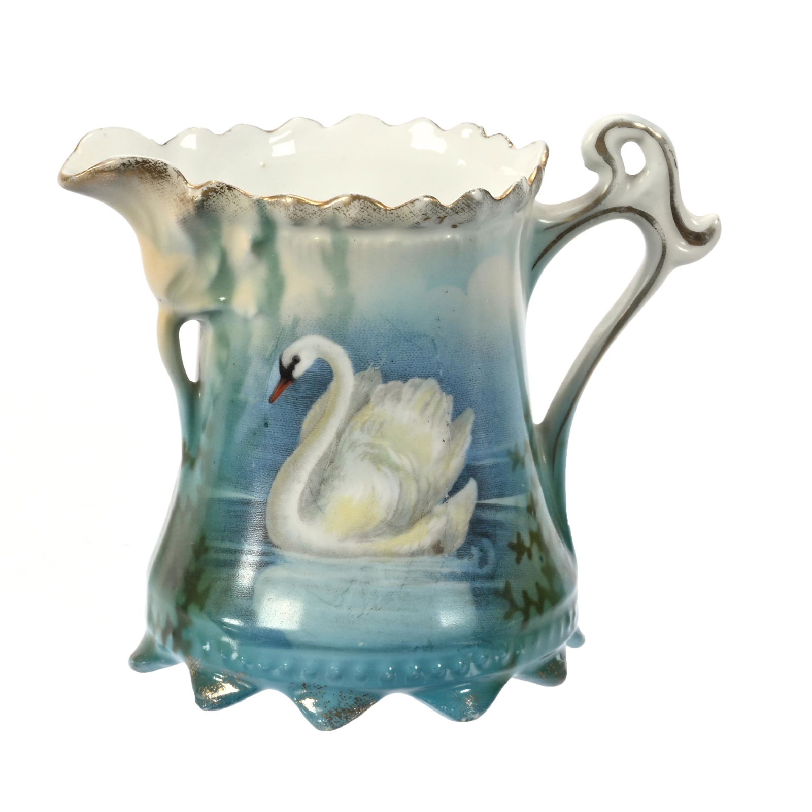 Creamer Marked R.S. Prussia, Swan Decor (1 of 4)