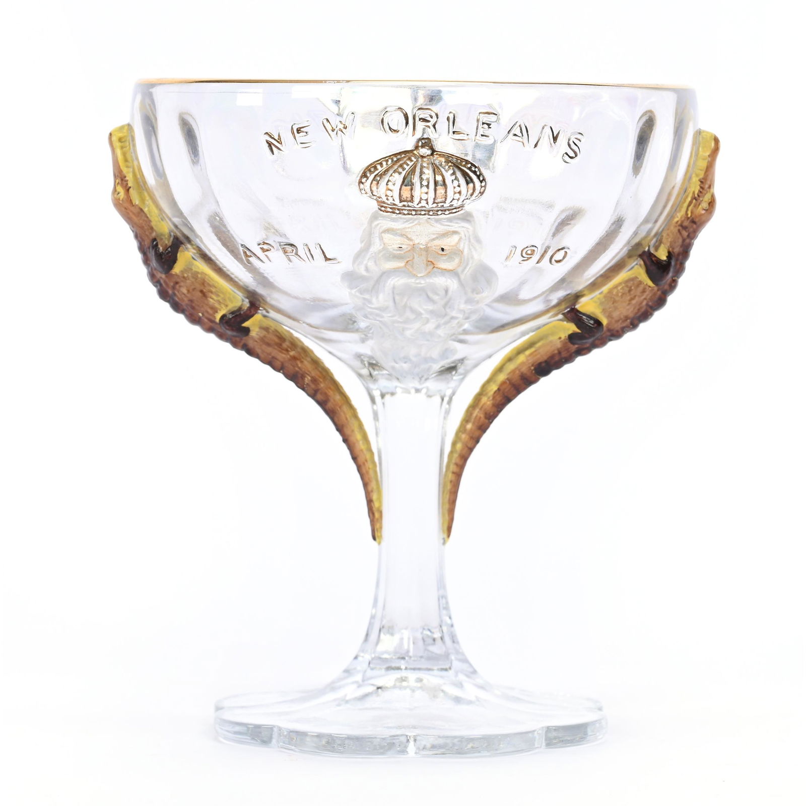 Shriner's Souvenir Champagne, Carnival Glass (1 of 3)