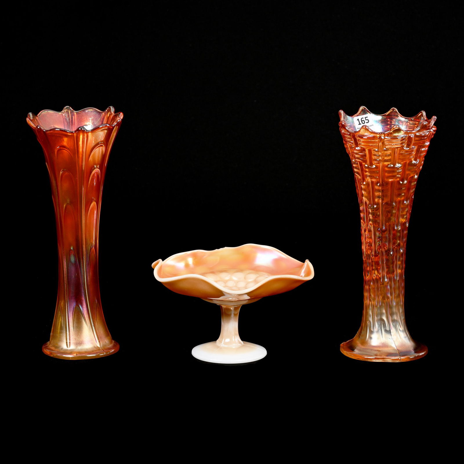 (3) Items, Carnival Glass, (1 of 4)