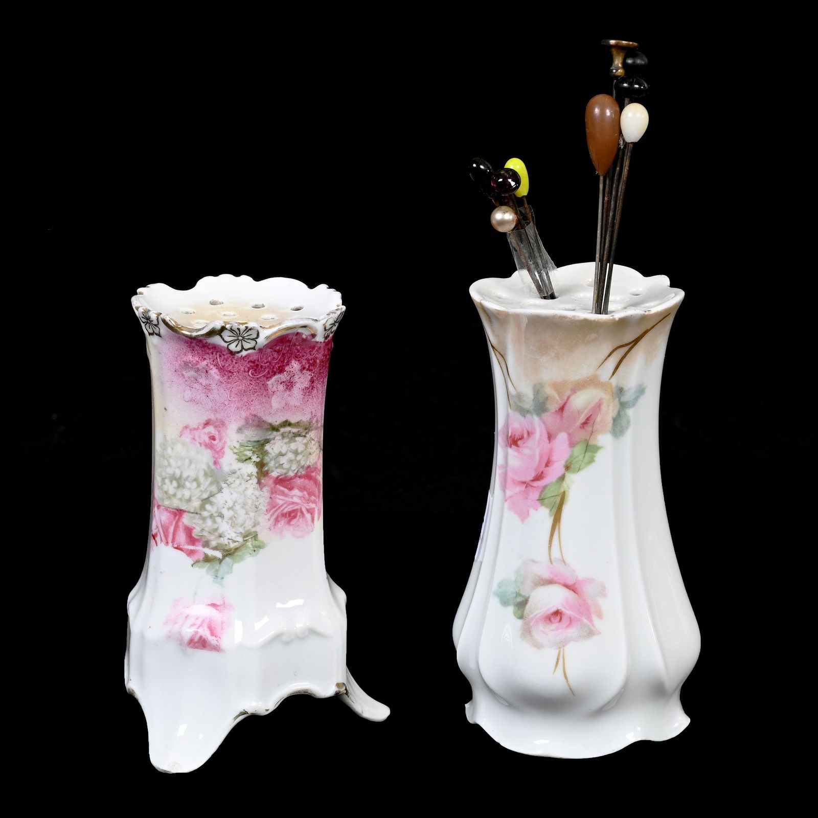 (2) Hatpin Holders, R.S. Prussia (1 of 3)