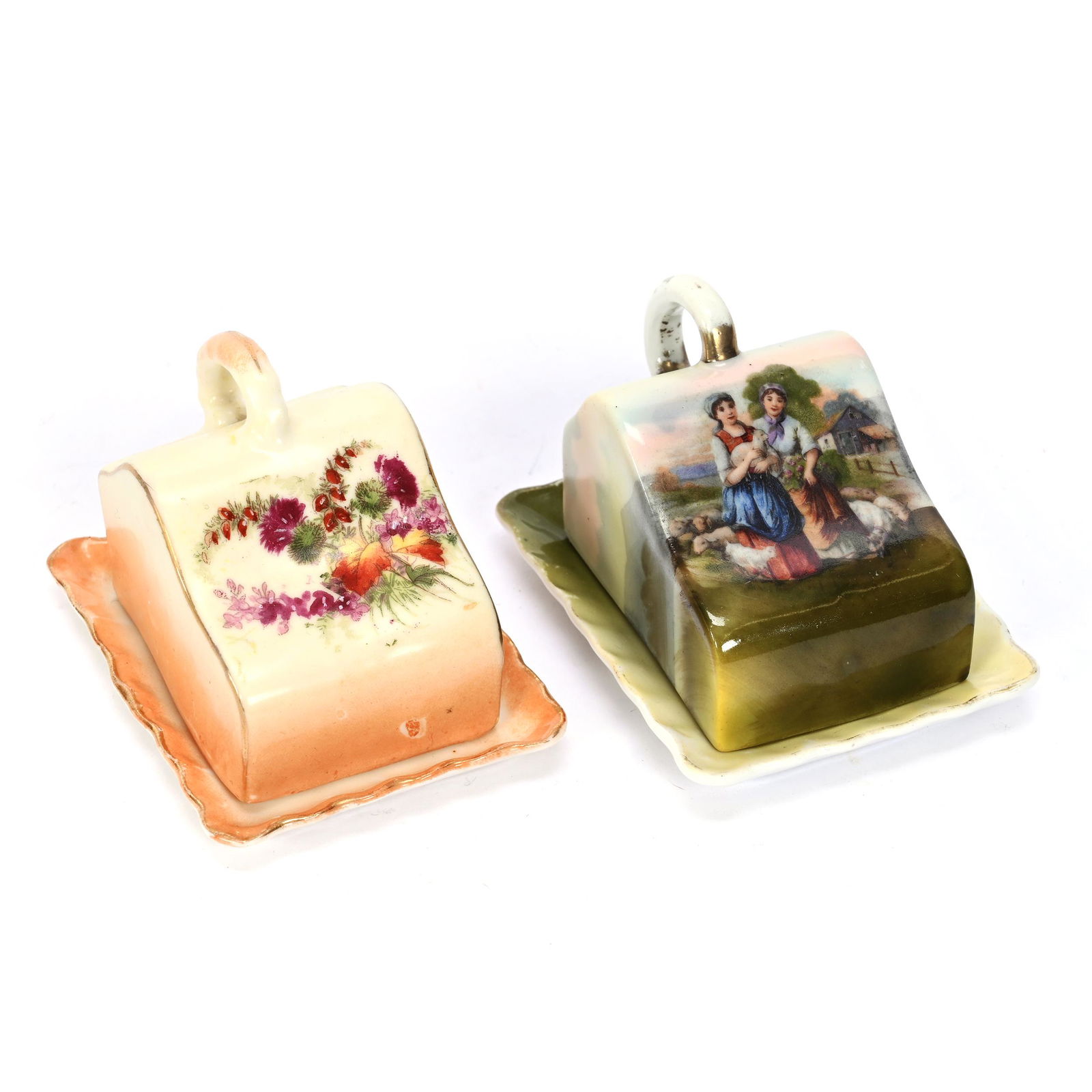 (2) Miniature Cheese Dishes By Royal Bayreuth (1 of 3)