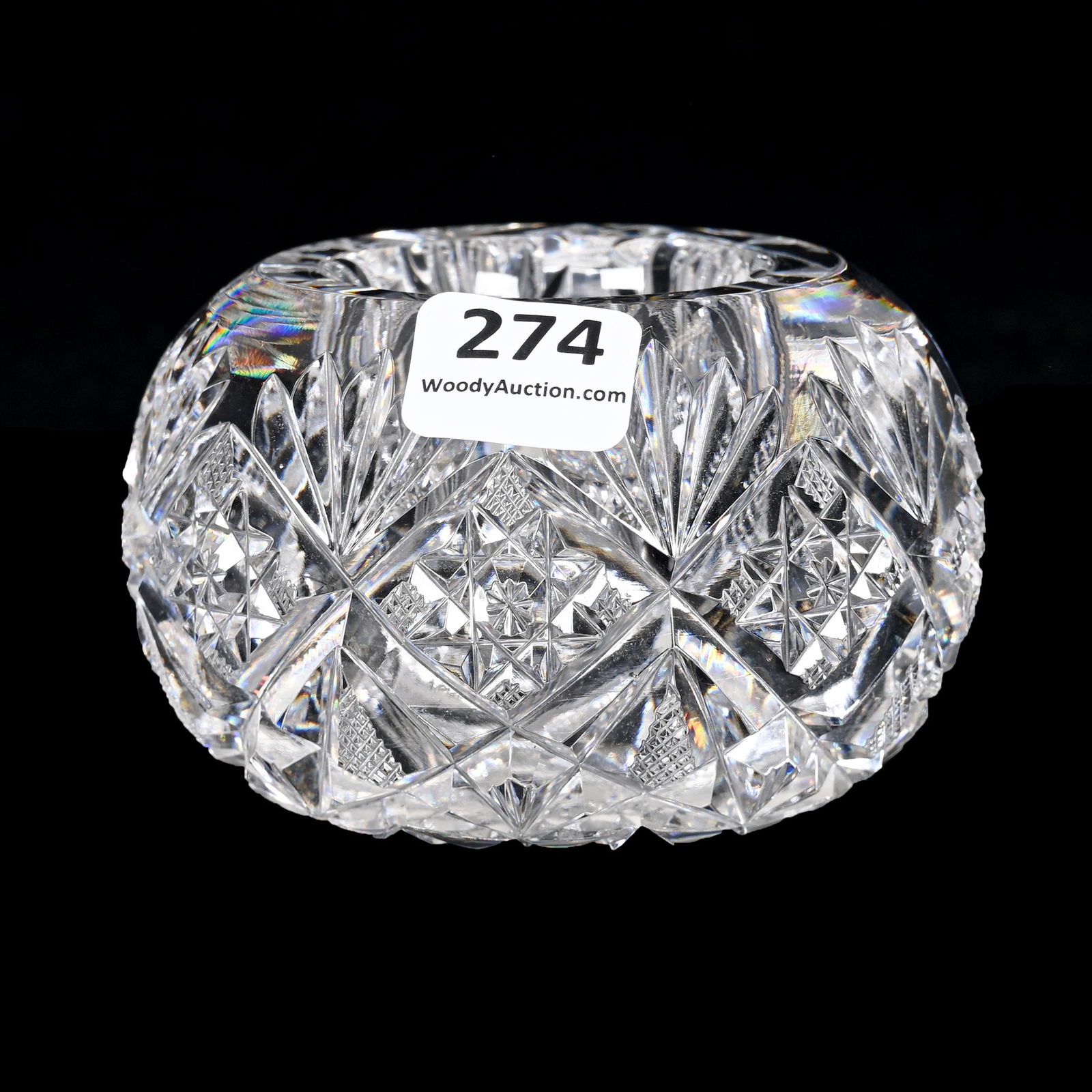 Master Salt Dip, American Brilliant Cut Glass (1 of 4)