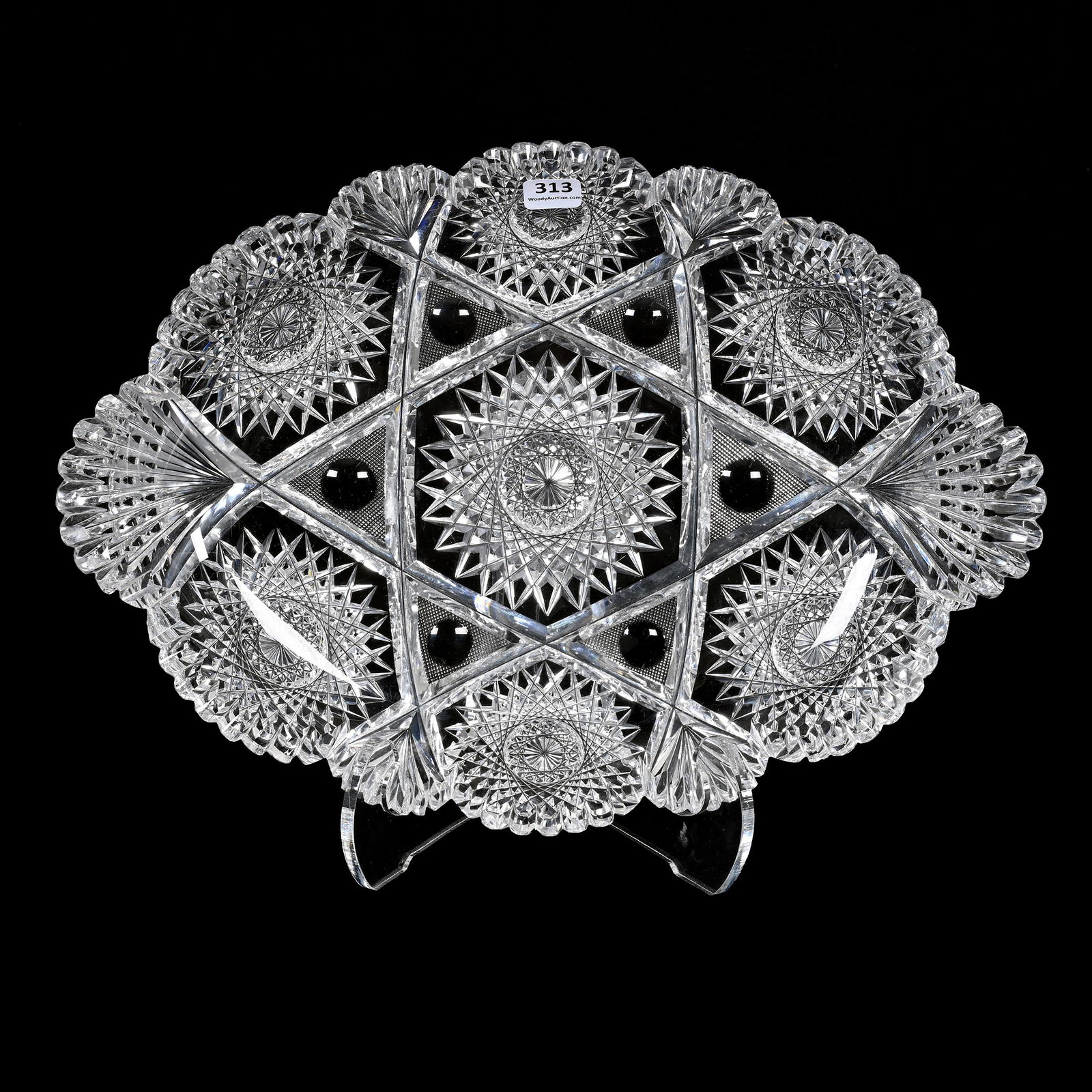 Ice Cream Tray, American Brilliant Cut Glass (1 of 2)