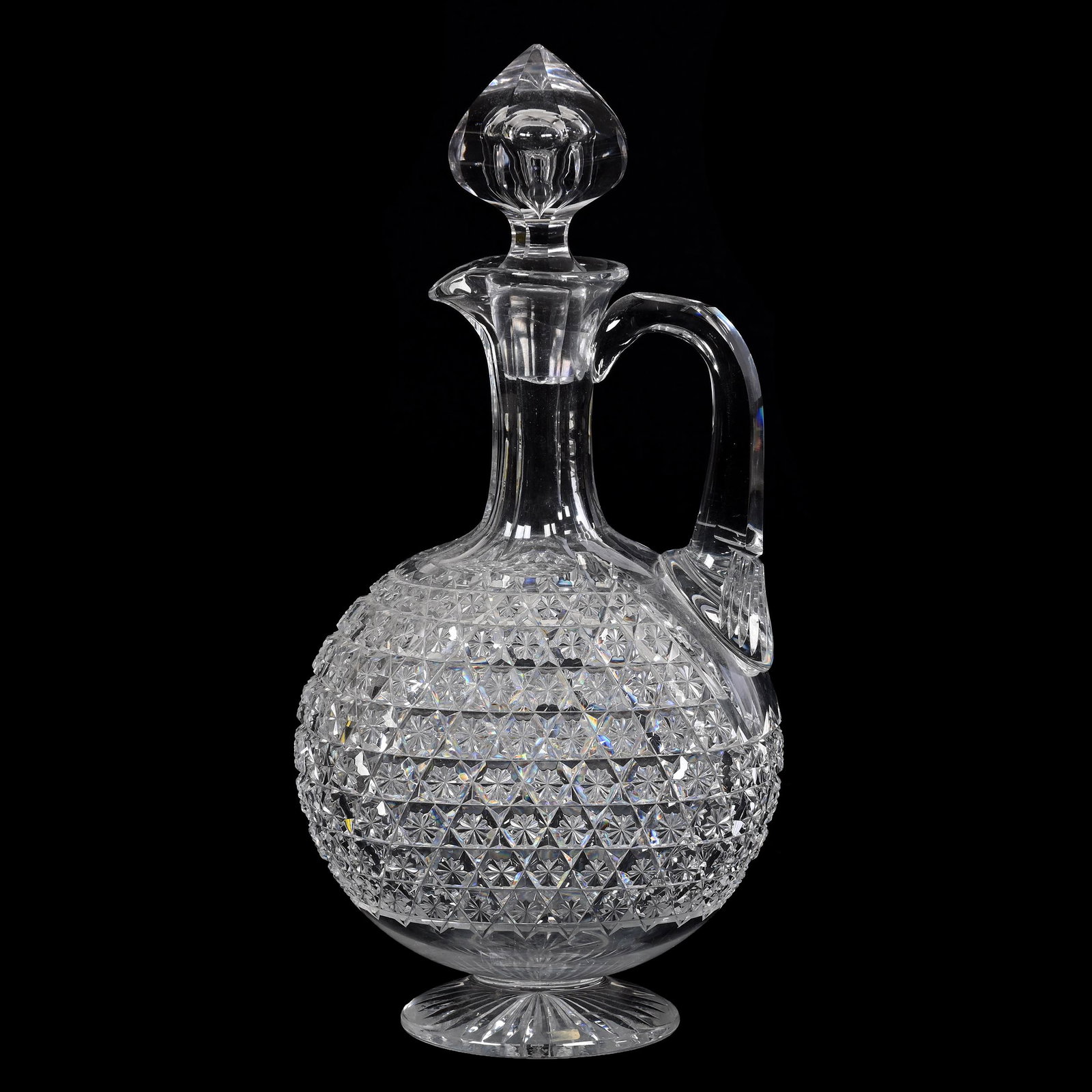 Pedestal Decanter, American Brilliant Cut Glass (1 of 5)