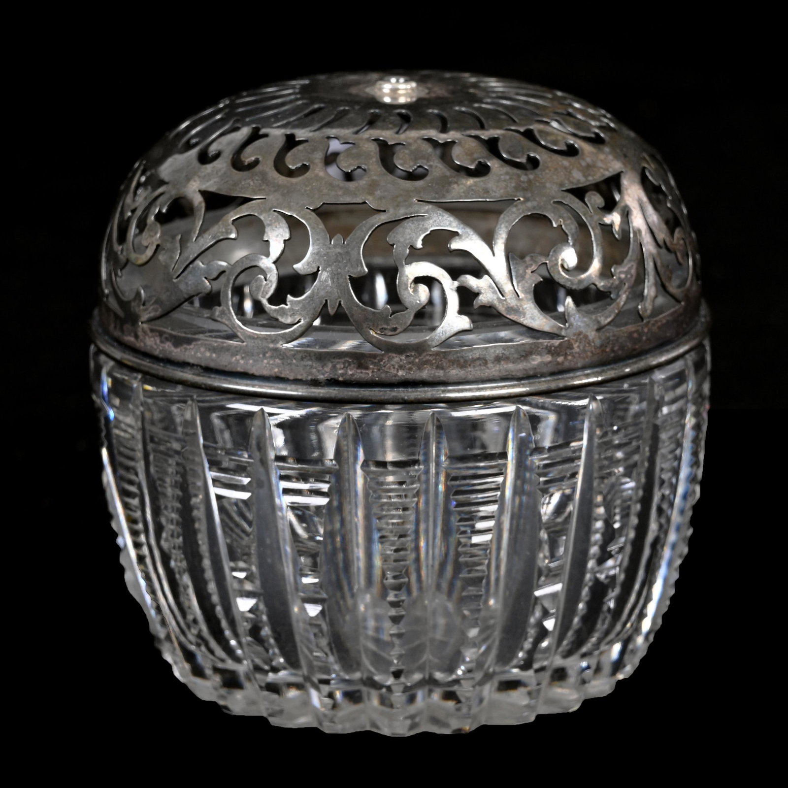 String Holder, American Brilliant Cut Glass (1 of 4)