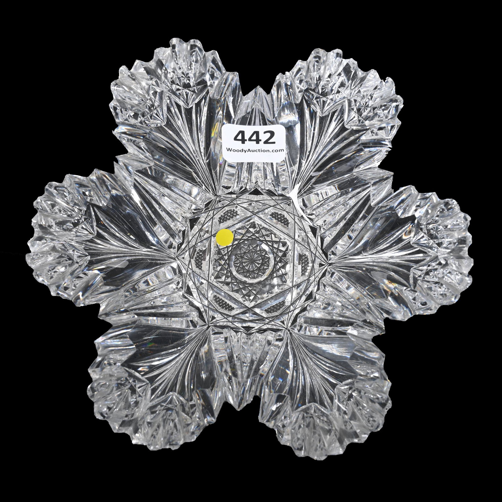 Bowl, Blown Mold, ABCG, Signed Hawkes (1 of 8)