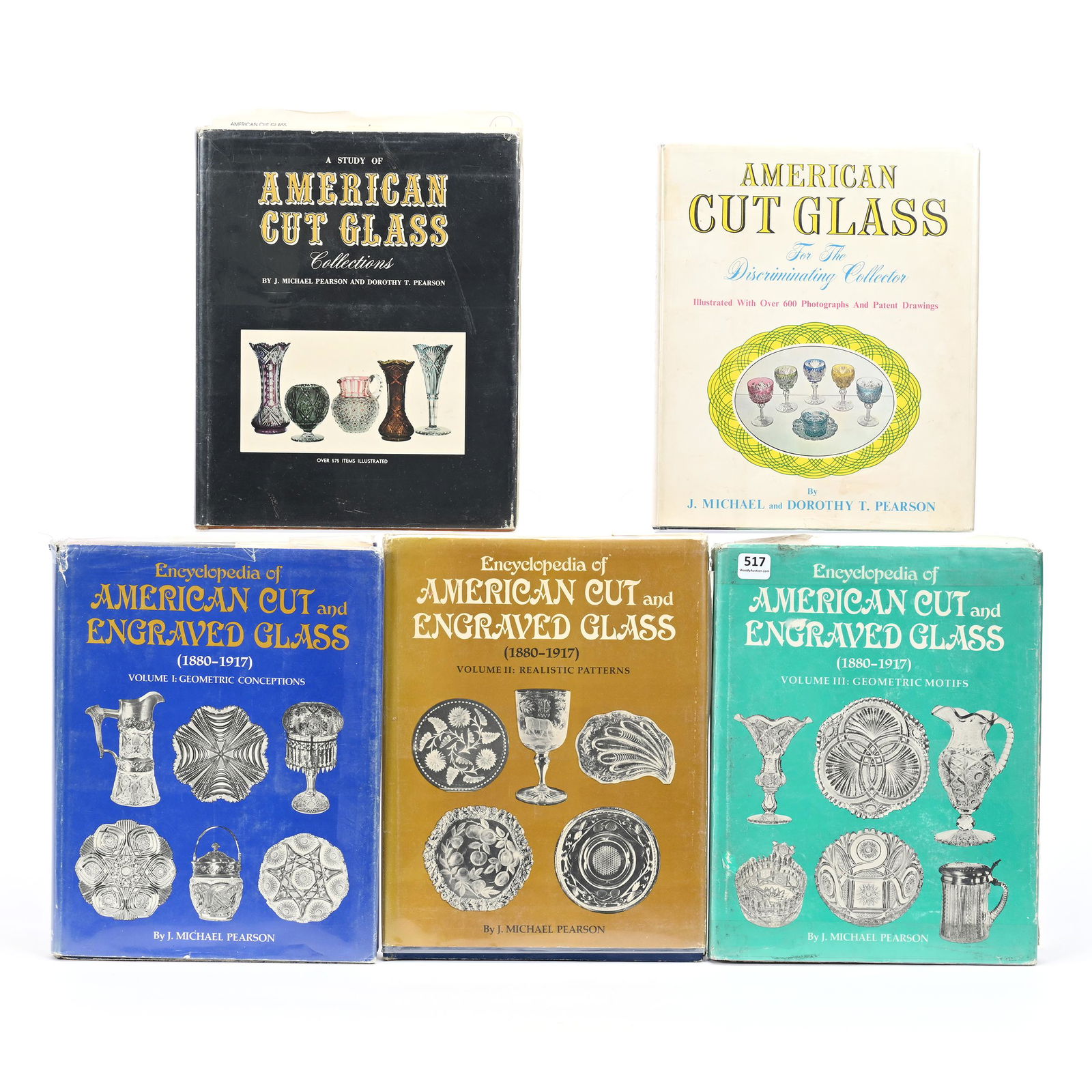 (5) Books, American Brilliant Cut Glass (1 of 2)
