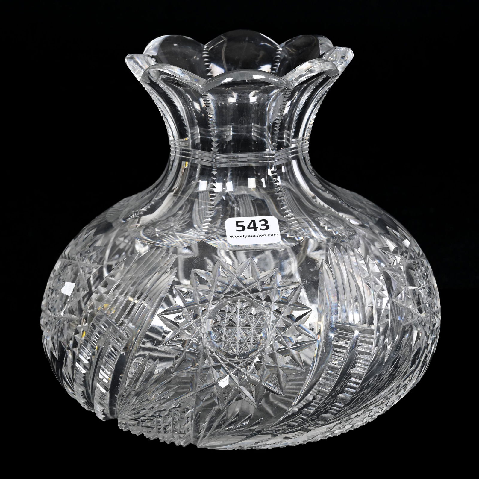 Flower Center, American Brilliant Cut Glass (1 of 3)