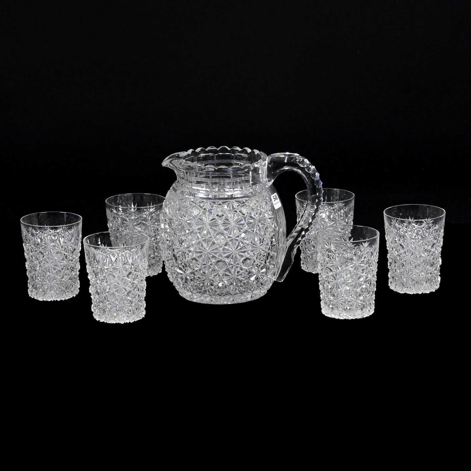 Water Set, American Brilliant Cut Glass (1 of 3)