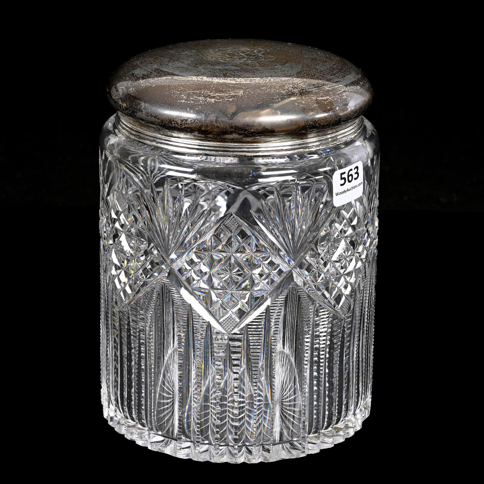 Biscuit Jar, American Brilliant Cut Glass (1 of 4)