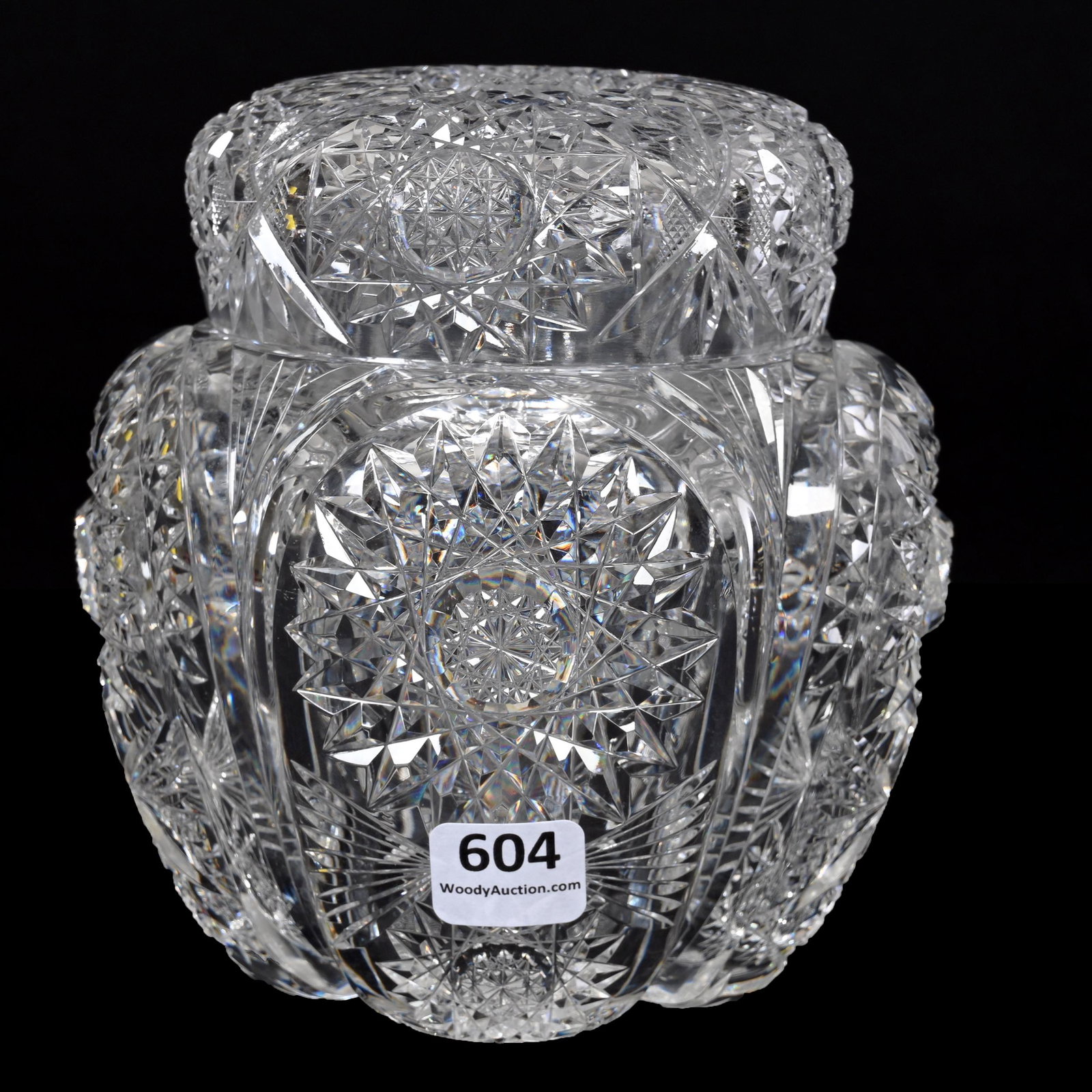 Covered Jar, ABCG, Rare Blown Mold (1 of 3)