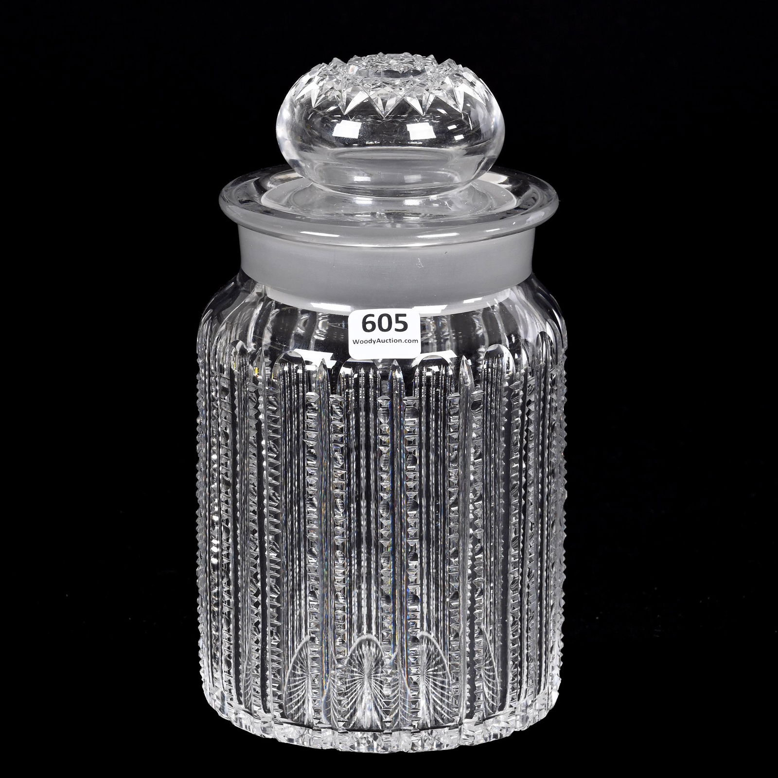 Humidor, American Brilliant Cut Glass (1 of 3)