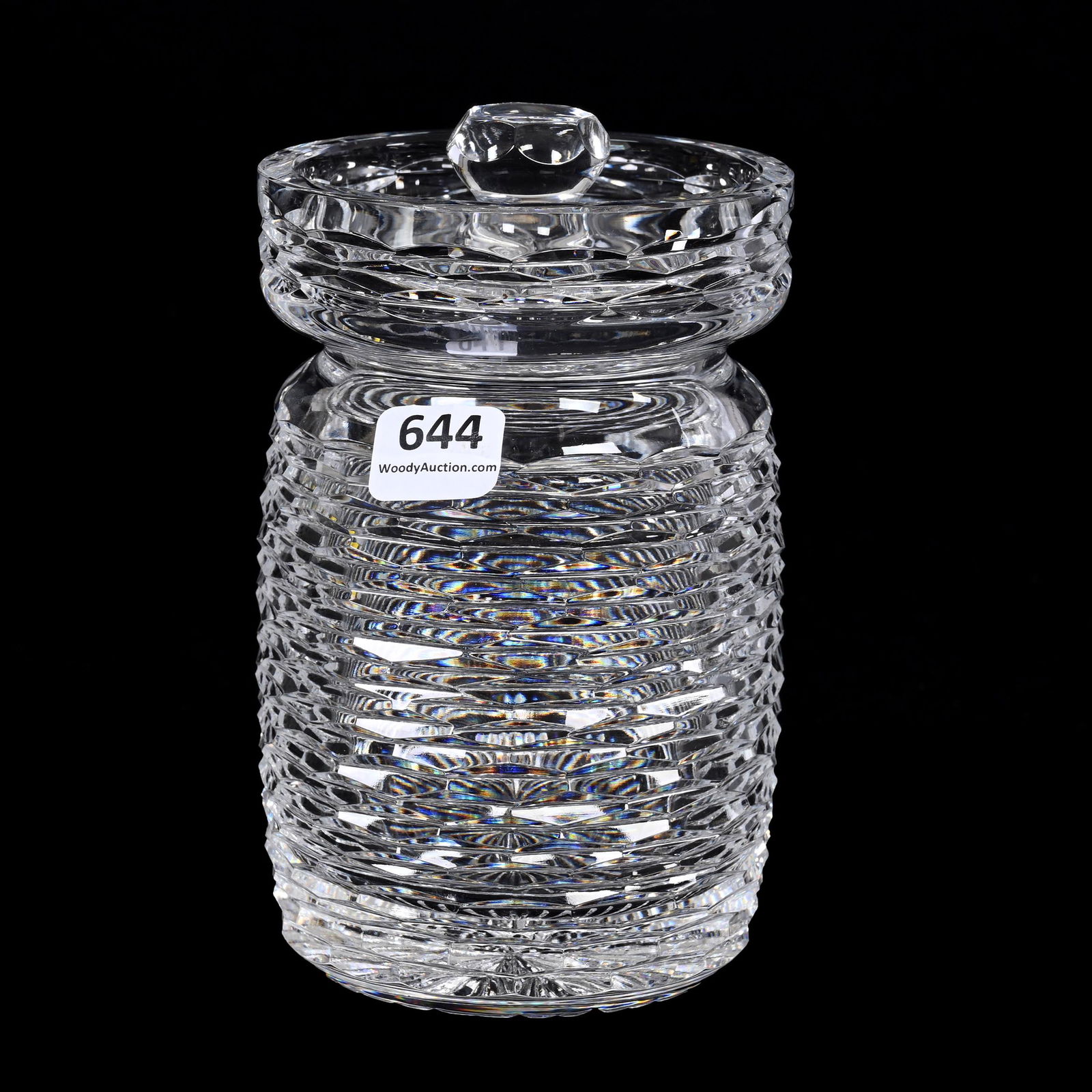 Covered Jar, Cut Glass (1 of 3)