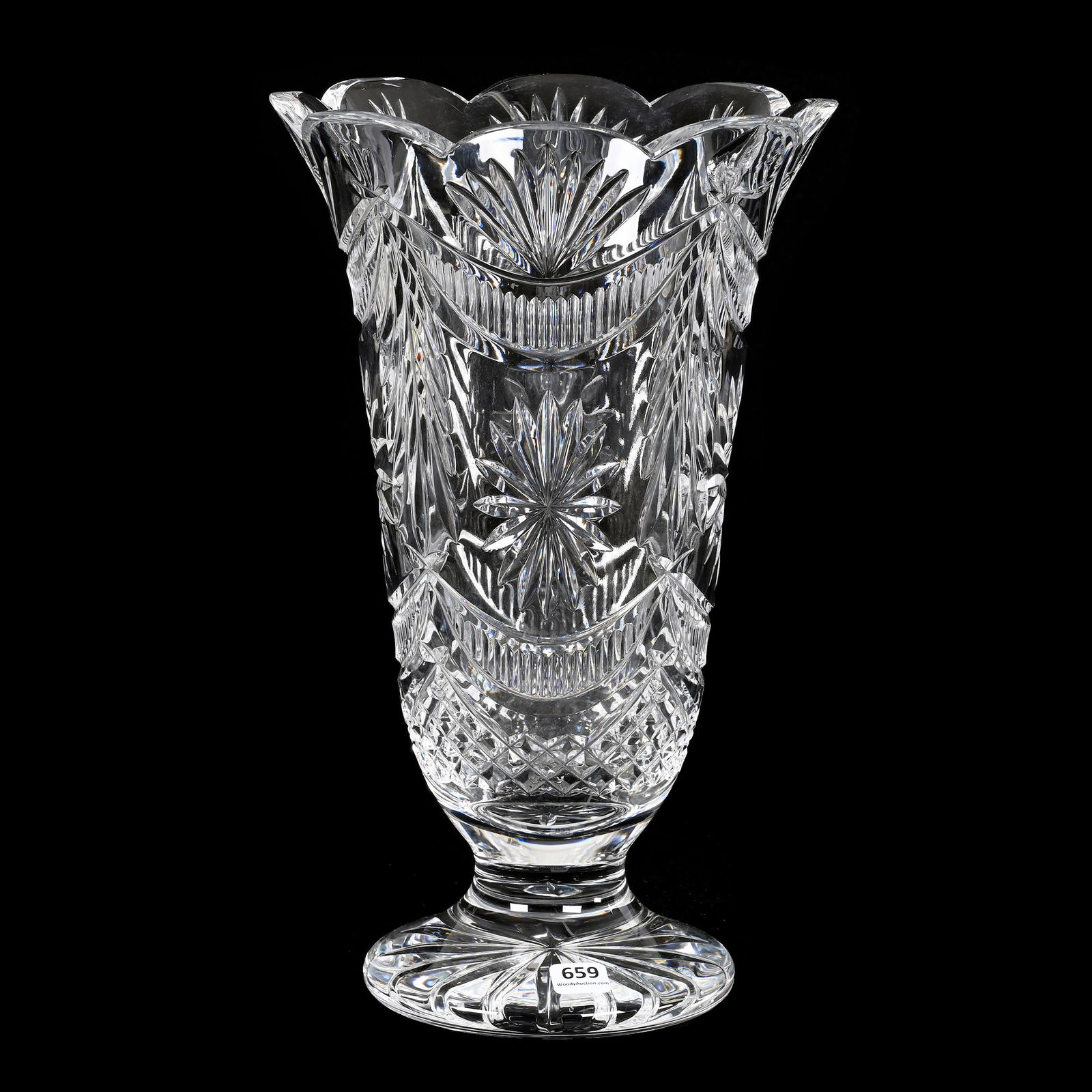 Pedestal Vase Marked Waterford Crystal (1 of 3)