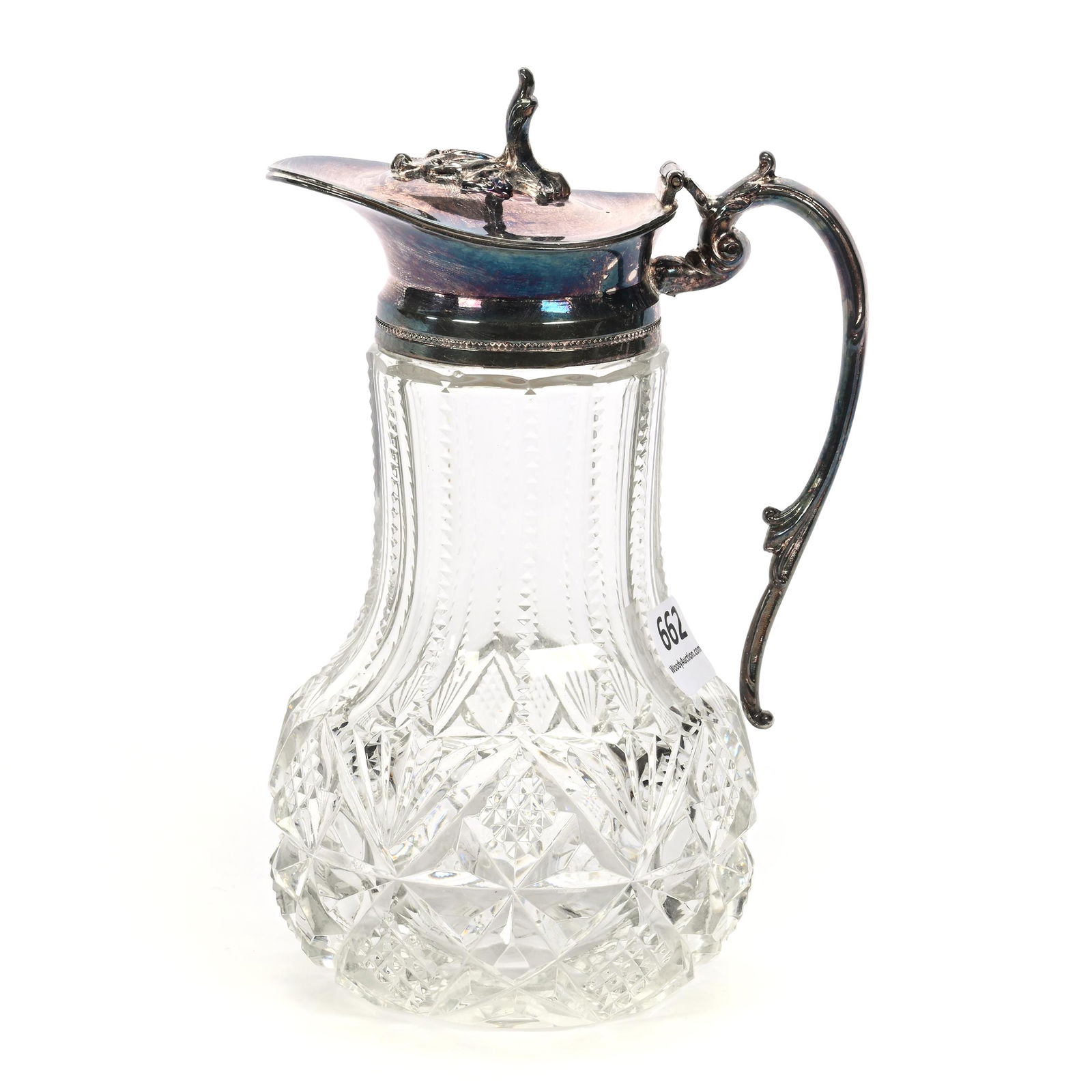 Syrup Pitcher, Brilliant Period Cut Glass (1 of 3)