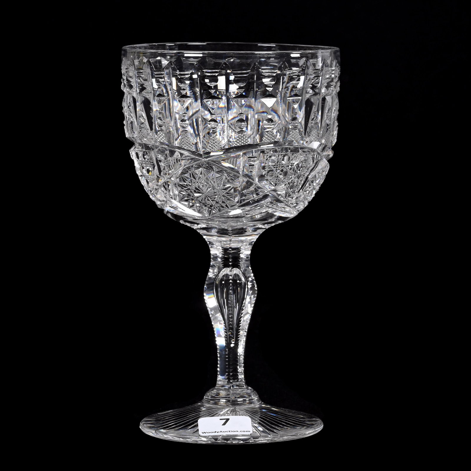 Goblet, ABCG, Signed Libbey Ellsmere Pattern (1 of 3)