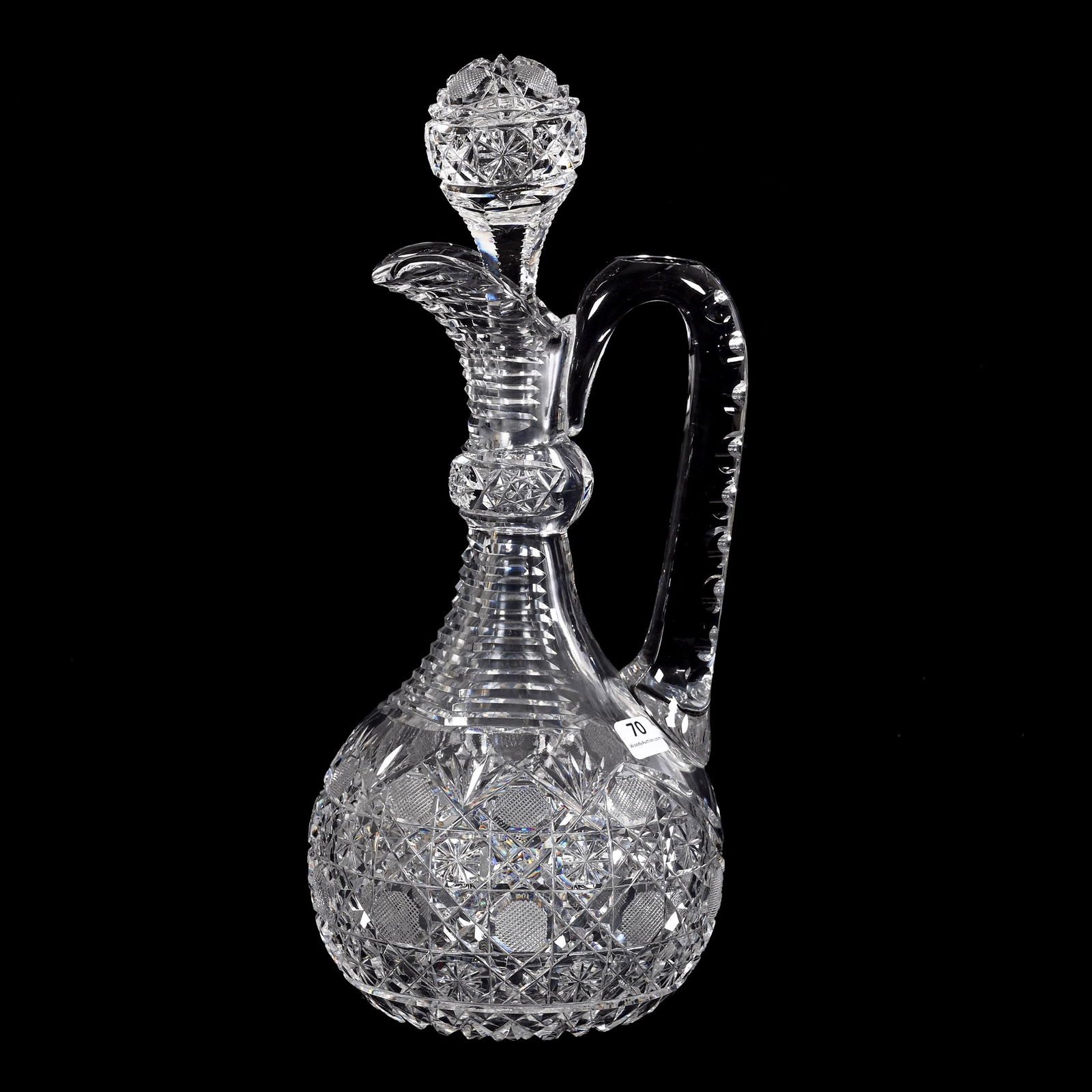 Handled Decanter, ABCG, Harvard Pattern (1 of 3)