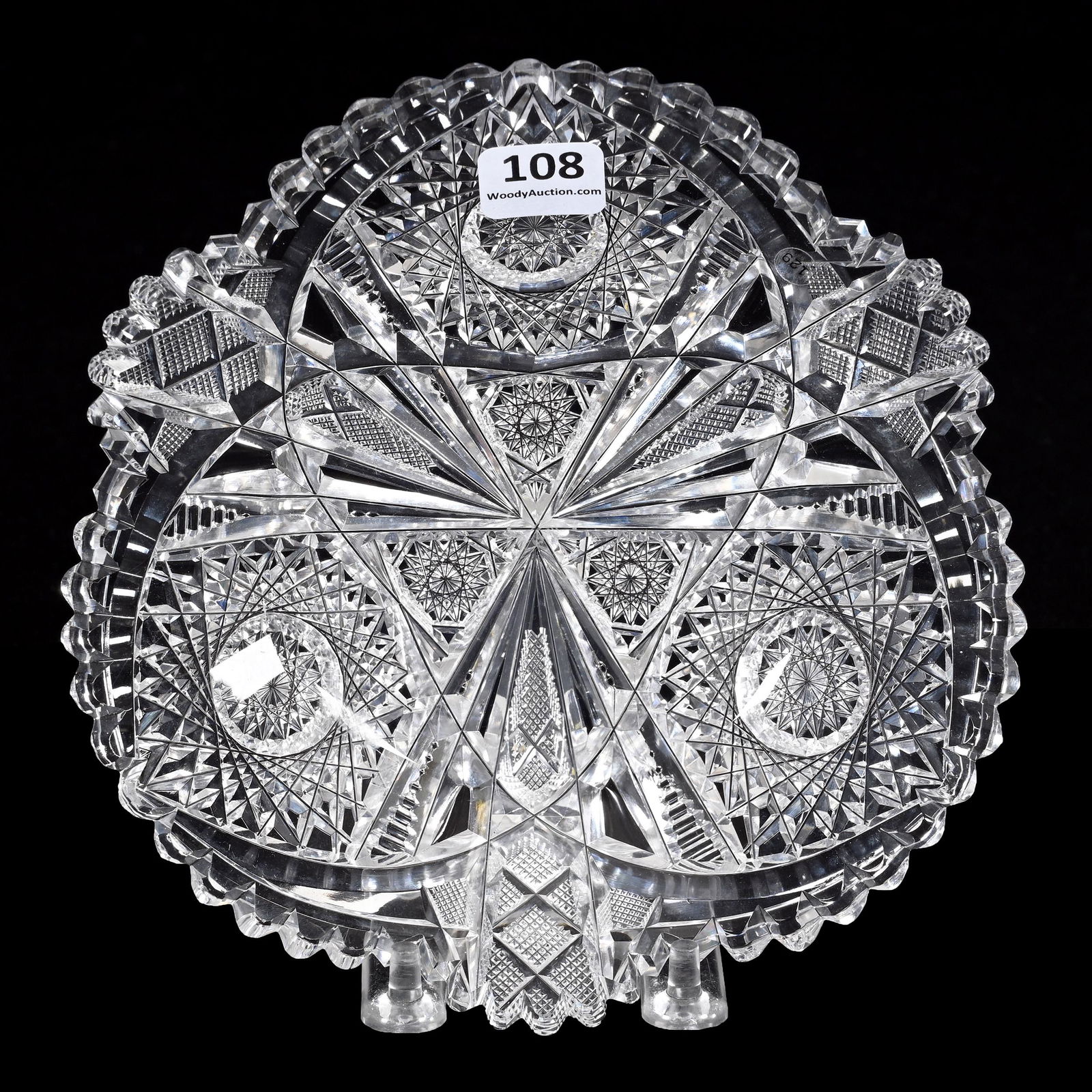 Plate, ABCG, Signed Libbey Wedgemere Pattern (1 of 2)