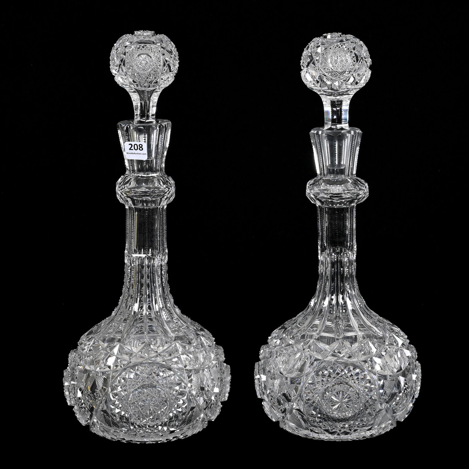 Pair Decanters, ABCG, Mercedes By Clark (1 of 3)