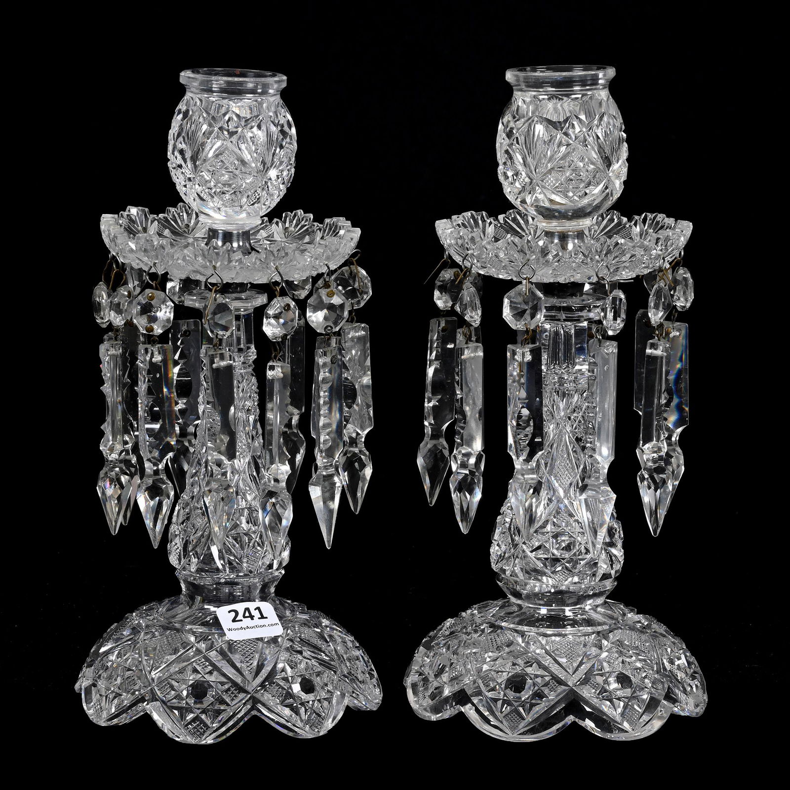 Pair Candlesticks, ABCG, Signed Hawkes Brazilian (1 of 5)
