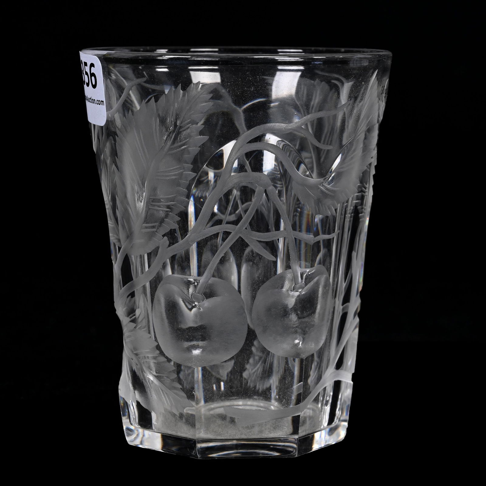 Tumbler, ABCG, Signed Libbey Cherry Pattern (1 of 3)