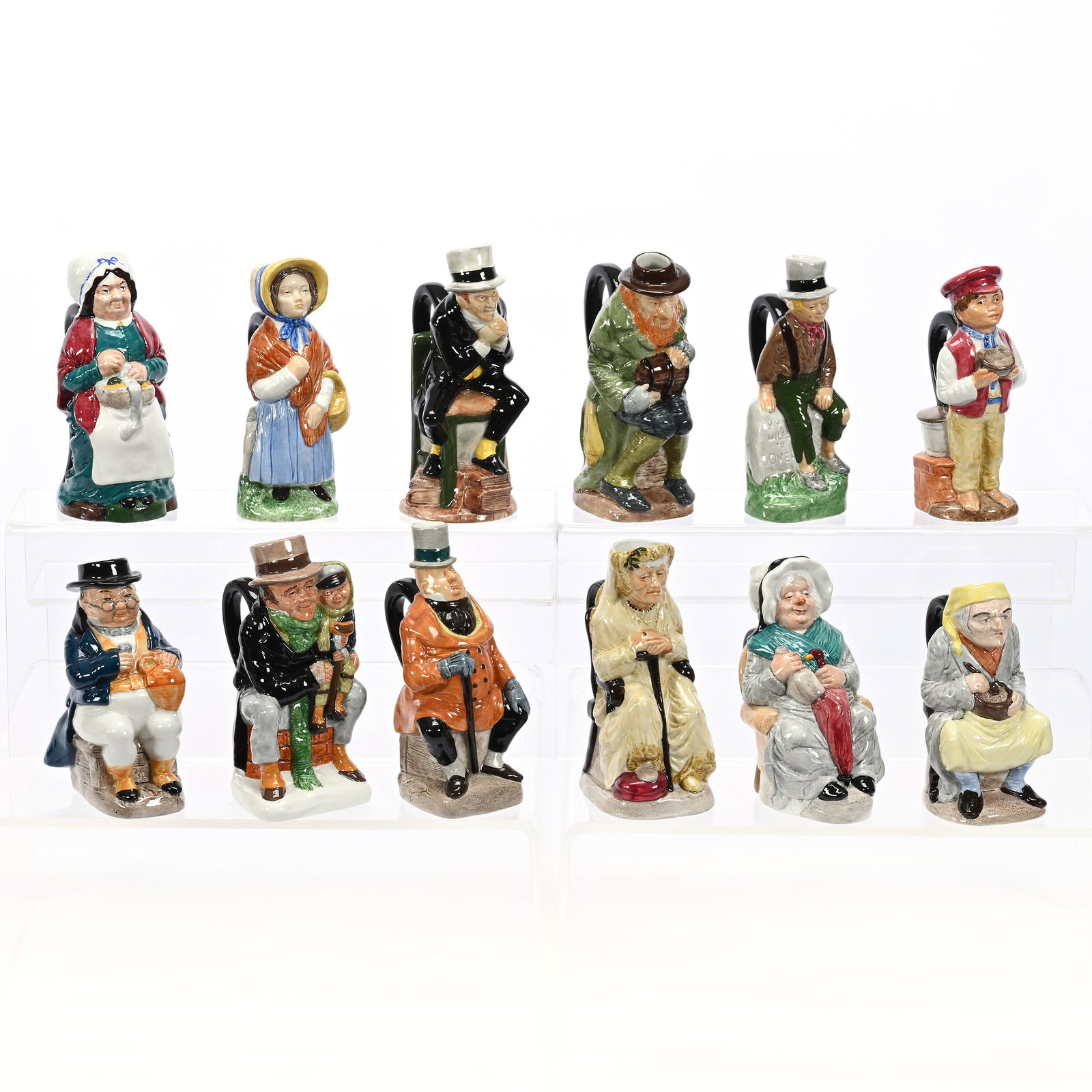 (12) Toby Pitchers Marked Wood & Sons, England (1 of 6)