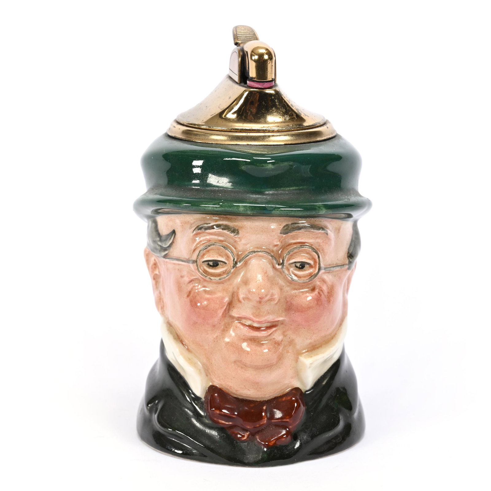Figural Lighter Marked Royal Doulton, Mr. Pickwick (1 of 3)
