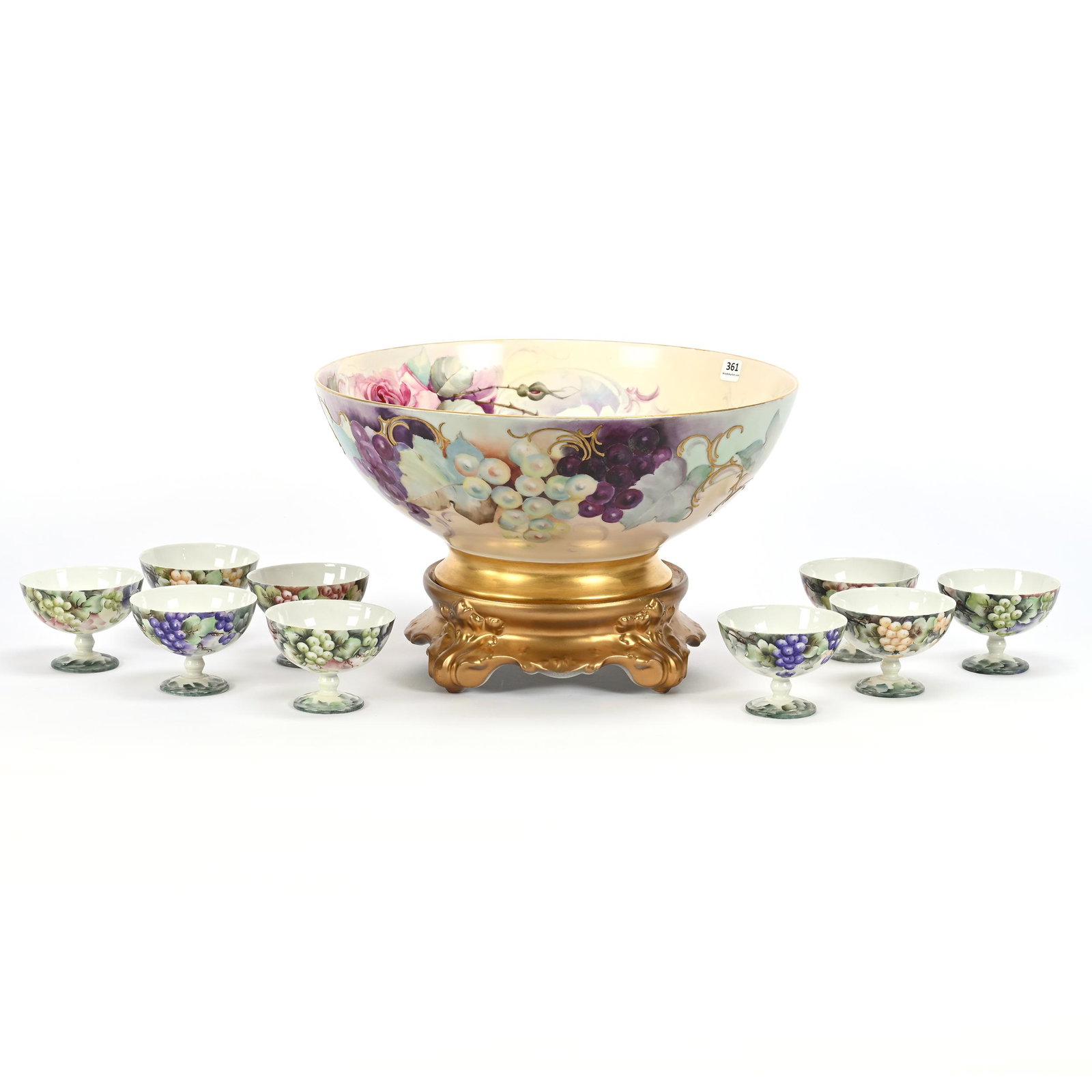 Pedestal Punch Bowl, Two Piece (1 of 4)