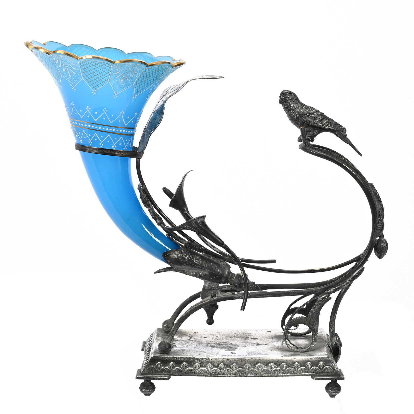 Victorian Figural Silver Plate Vase (1 of 4)